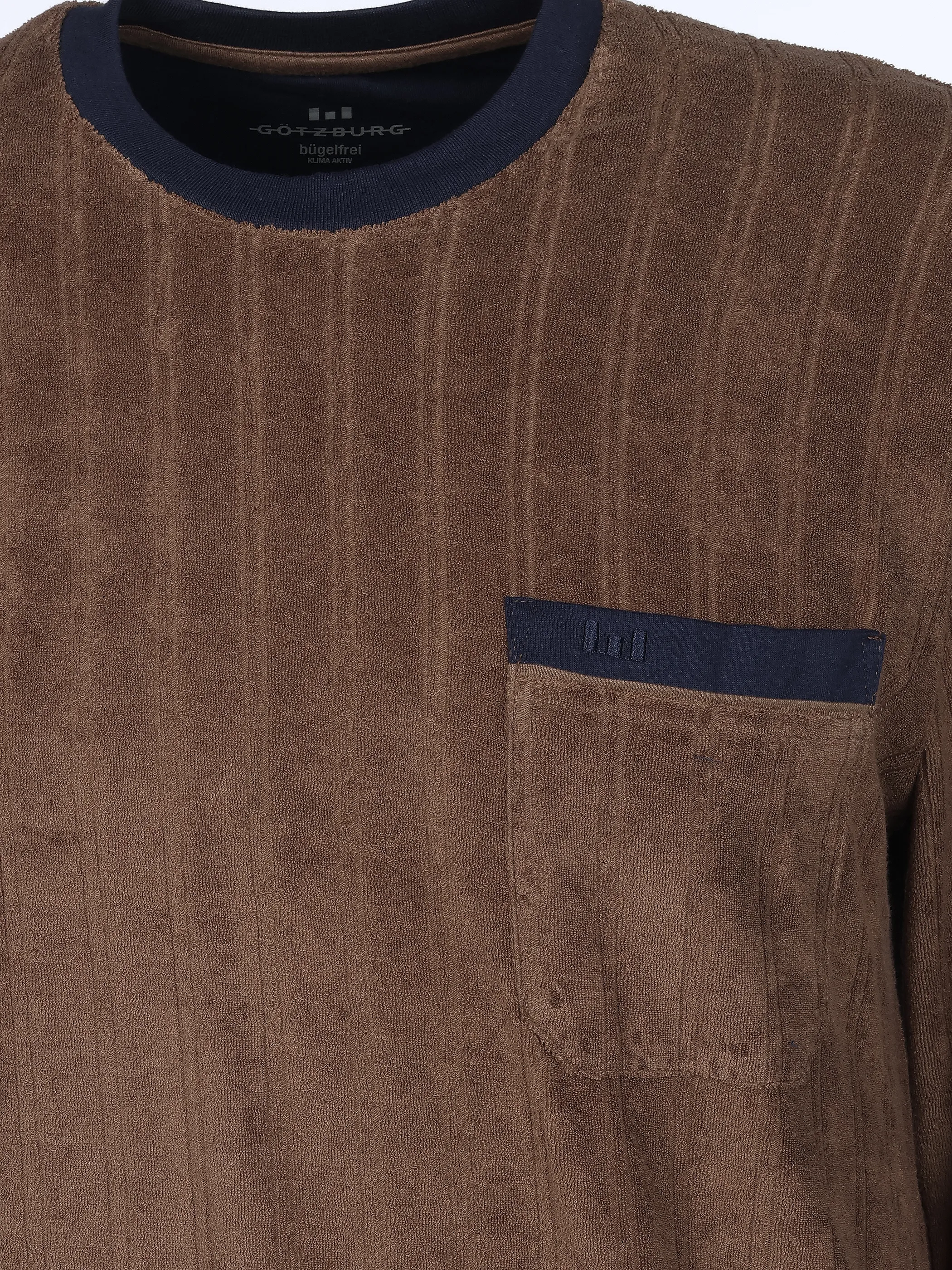 Götzburg 452343/7315 HE-Pyjama, Rundhal Braun 915492 520 3