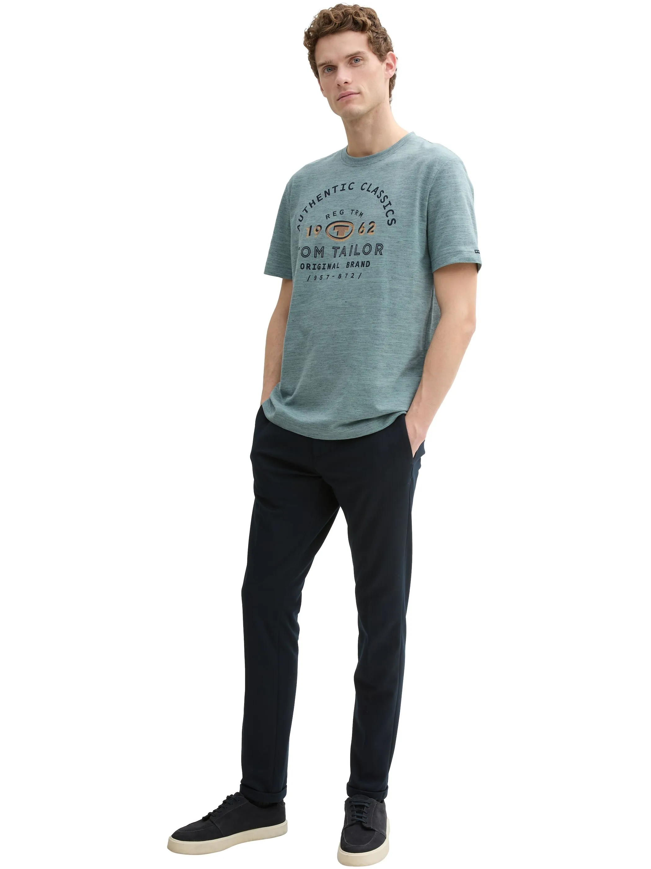 Tom Tailor 1045625 NOS printed t-shirt Grau 905873 37578 2
