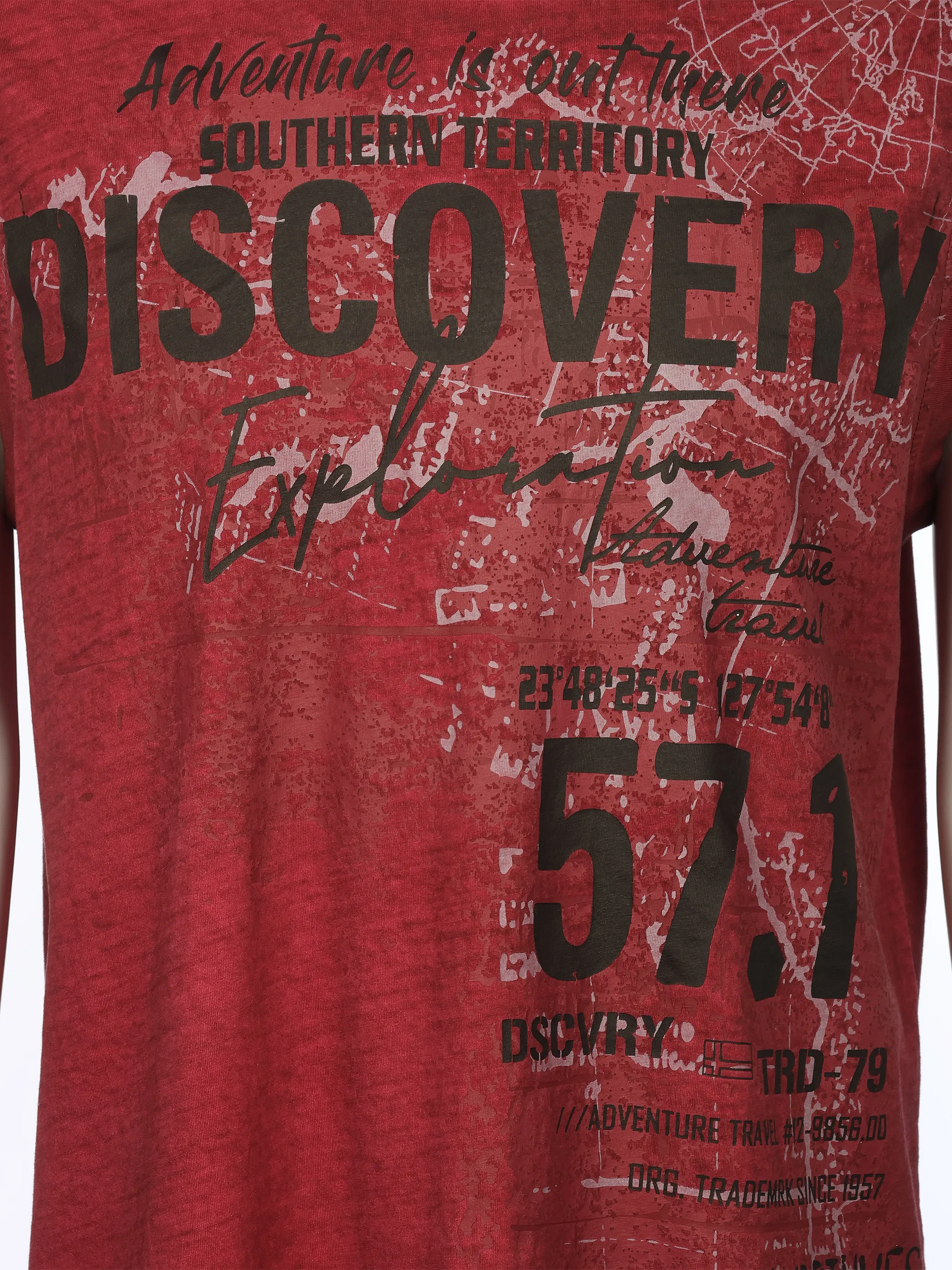 Southern Territory He. Muscleshirt allover washer Rot 925214 DARK RED 3