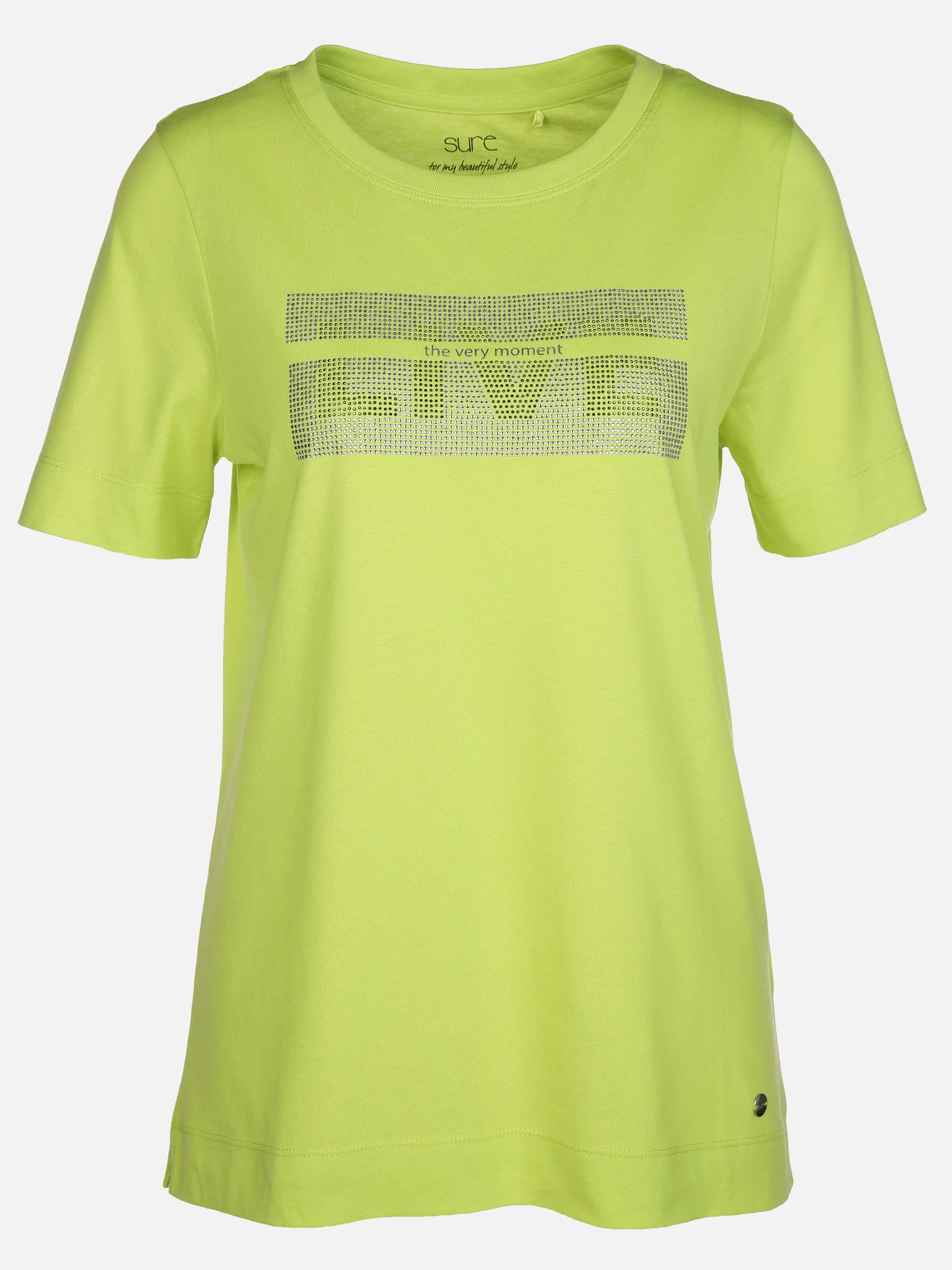 Sure Da-T-Shirt m. Strass u. Print Gelb 890357 LIMONCELLO 1