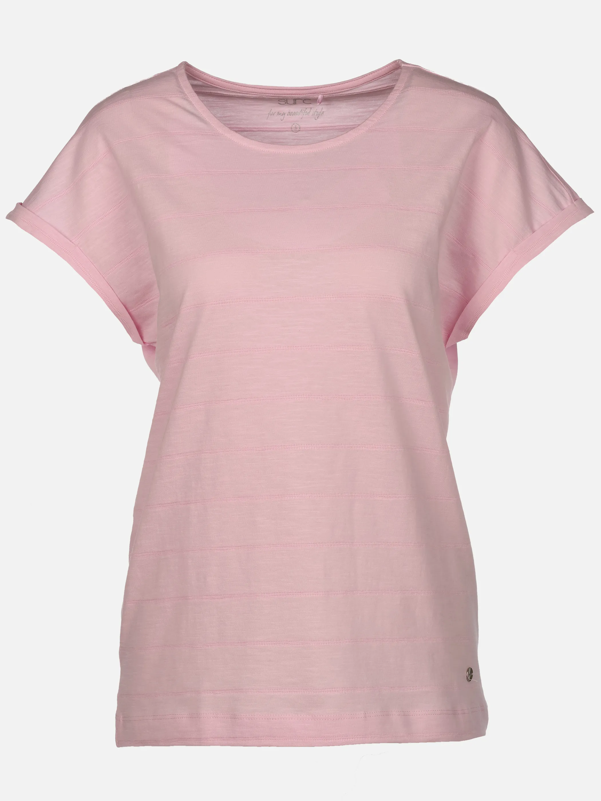 Sure Da-Struktur-T-Shirt Pink 922011 NOSEGAY 1