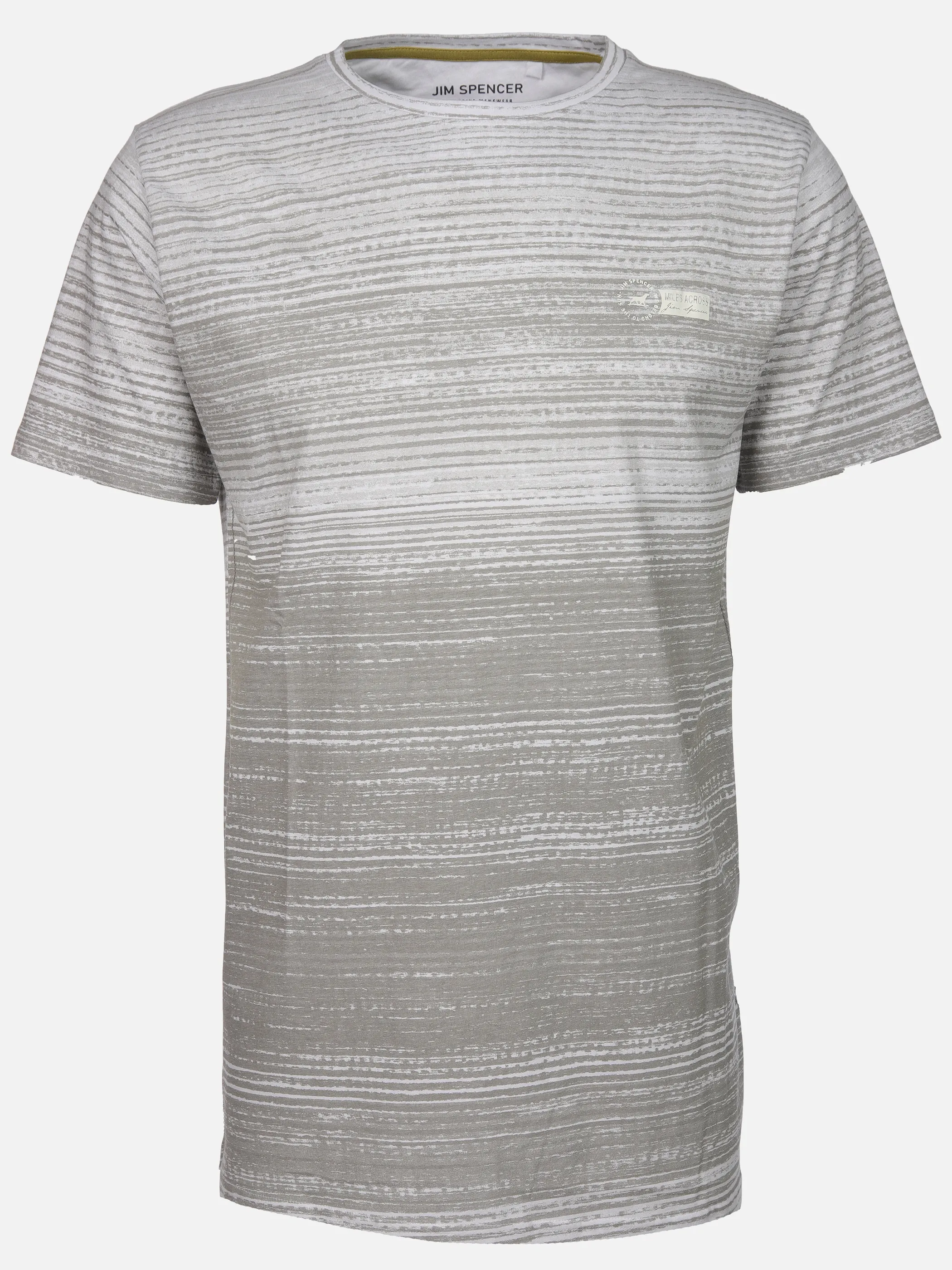 Jim Spencer He. T-Shirt 1/2 Arm allover stripe Weiß 910841 WHITE 1 Jim Spencer He. T-Shirt 1/2 Arm allover stripe Weiß 910841 WHITE 1