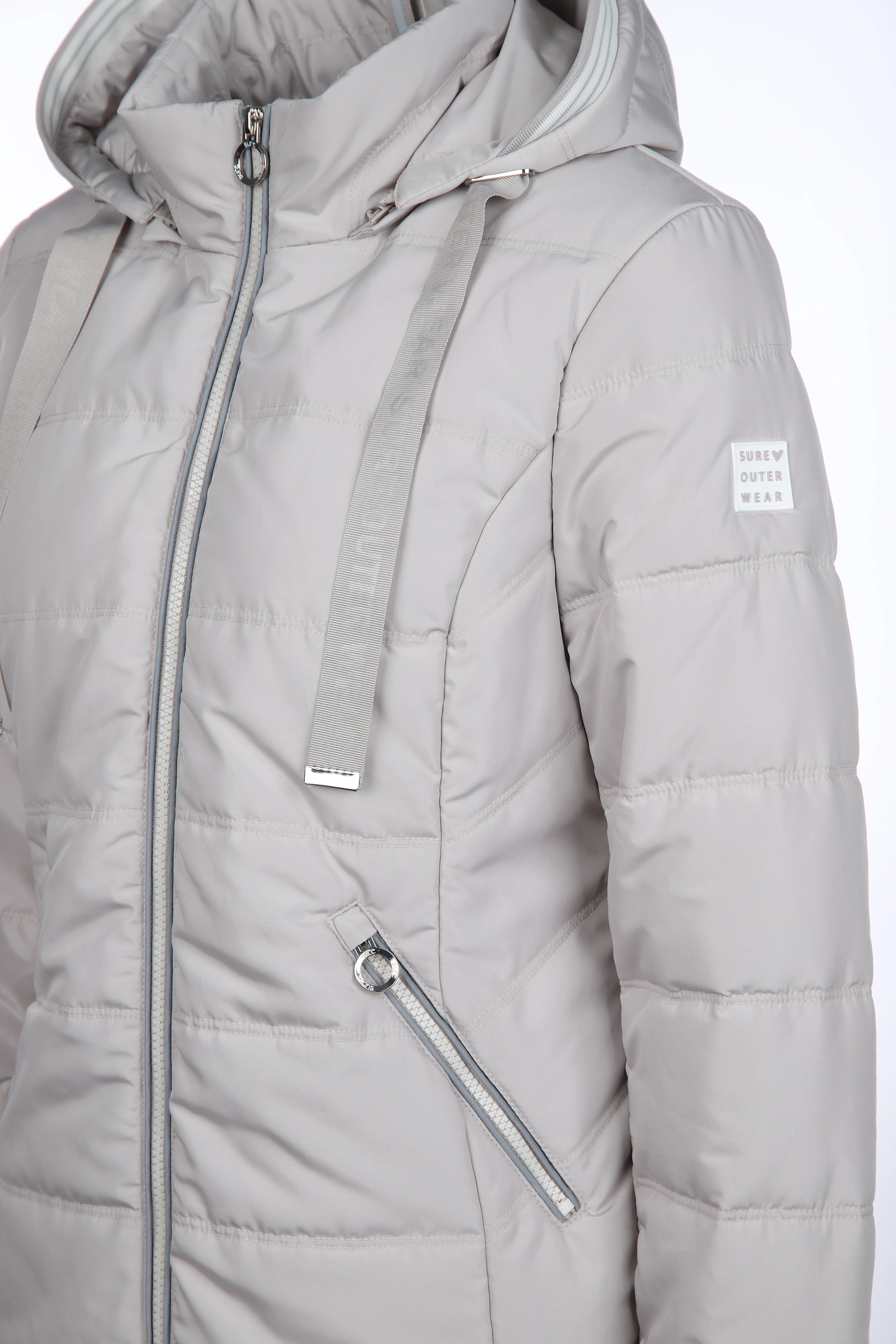 Sure Da-Jacke m. Kapuze Grau 892142 SILVER 4 Sure Da-Jacke m. Kapuze Grau 892142 SILVER 4