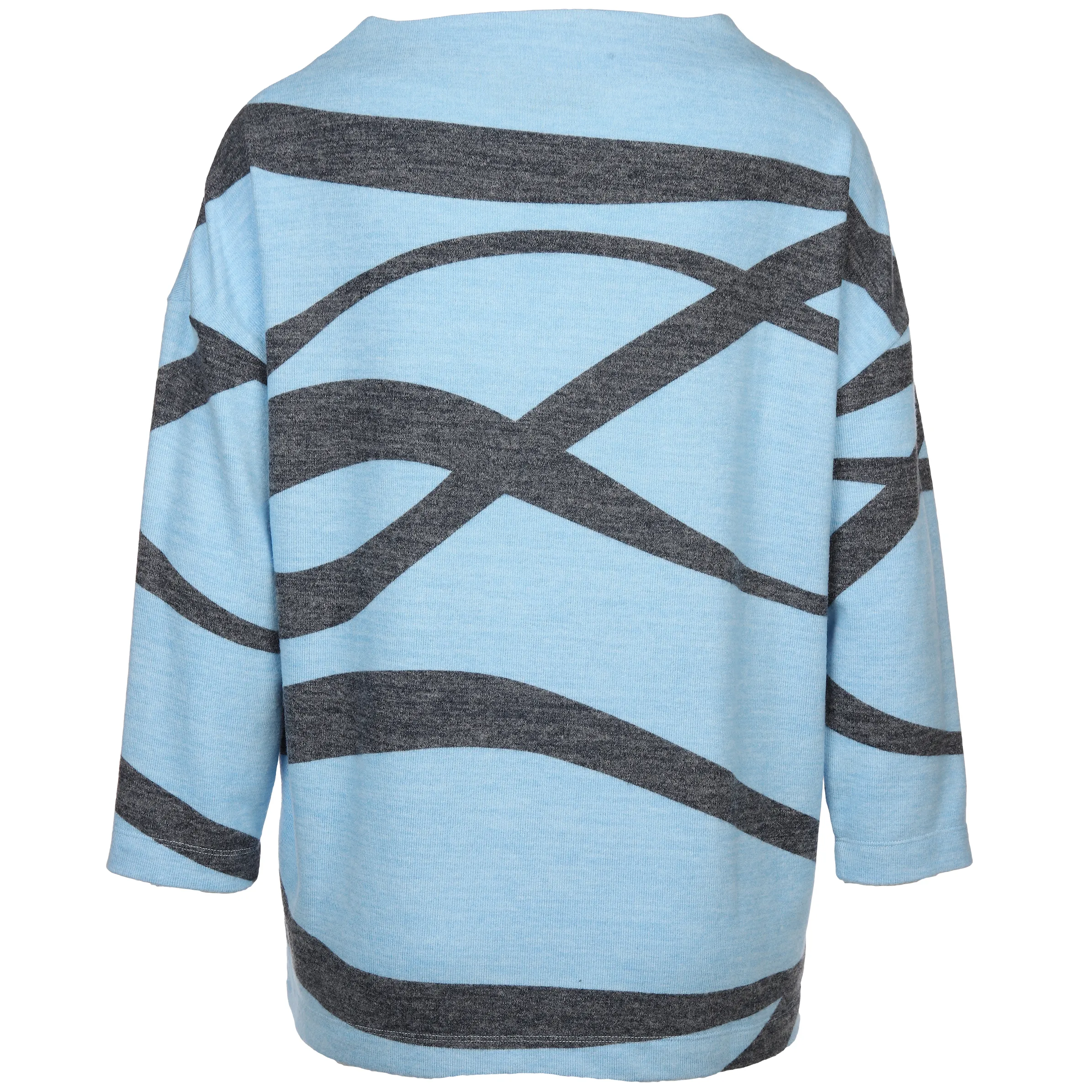 Sure Da-Printshirt m. 3/4 Arm Blau 882062 BLAU MEL. 2