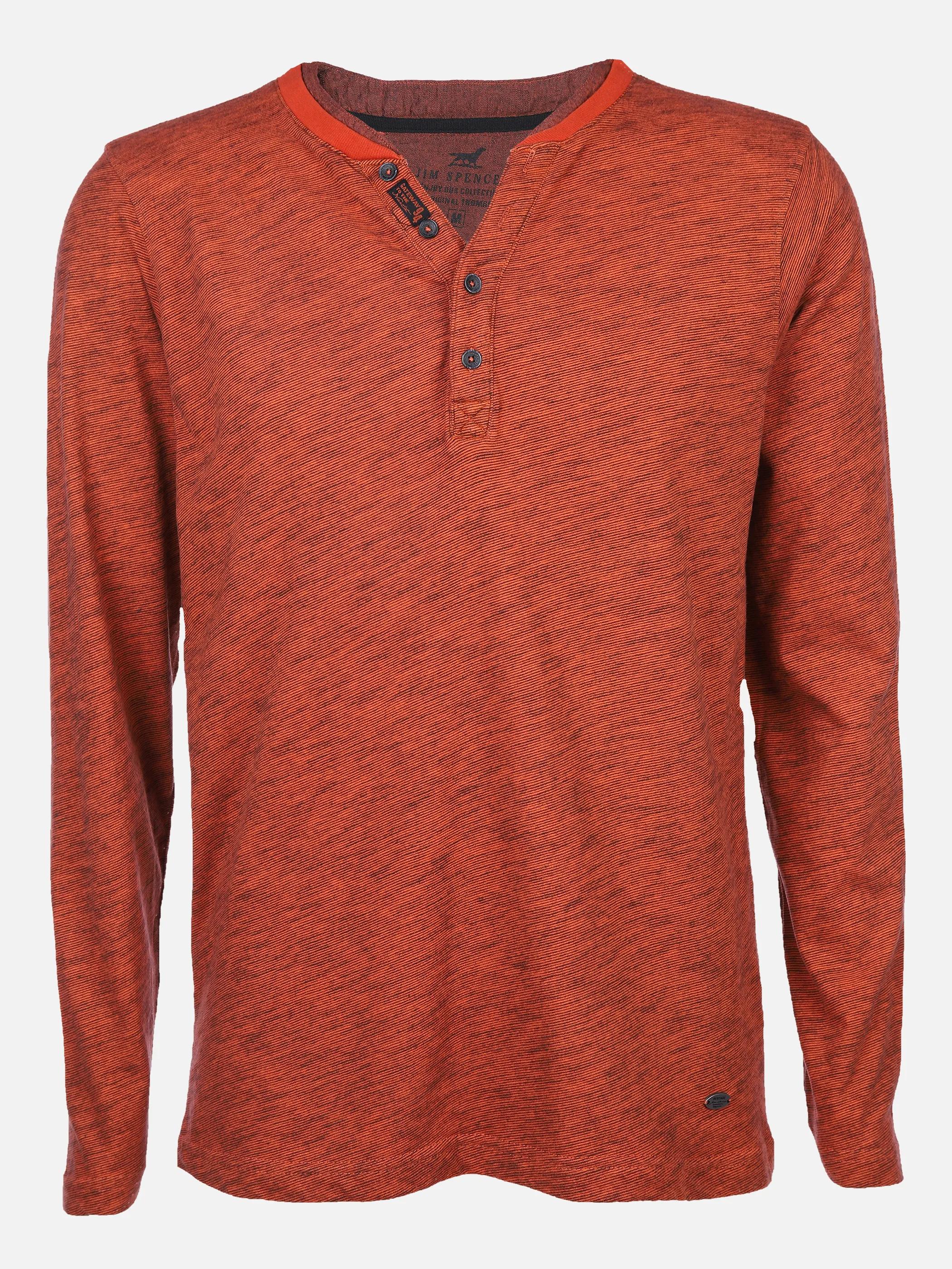 Jim Spencer He. Henleyshirt 1/1 Arm 2in1 Orange 857757 ORANGE 1