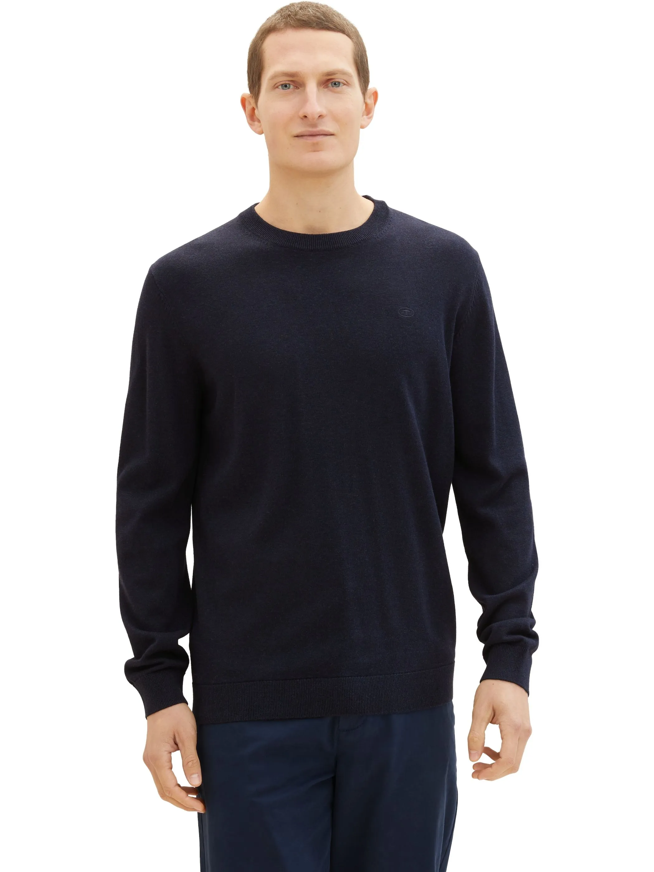 Tom Tailor 1038426 NOS basic crewneck knit Blau 887496 13160 5 Tom Tailor 1038426 NOS basic crewneck knit Blau 887496 13160 5