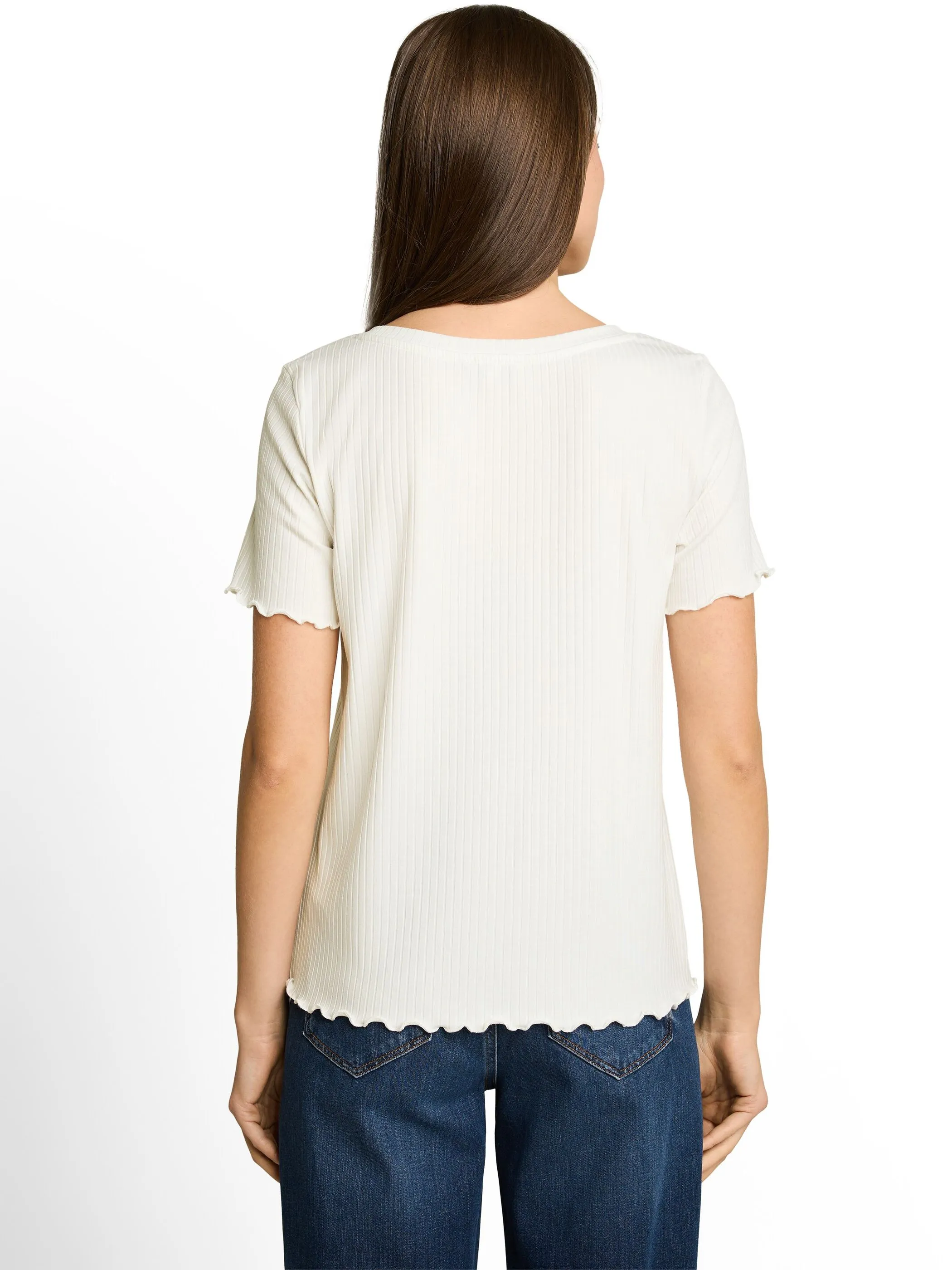 Tom Tailor 1051226 T-Shirt boxy rib Weiß 926016 10315 2