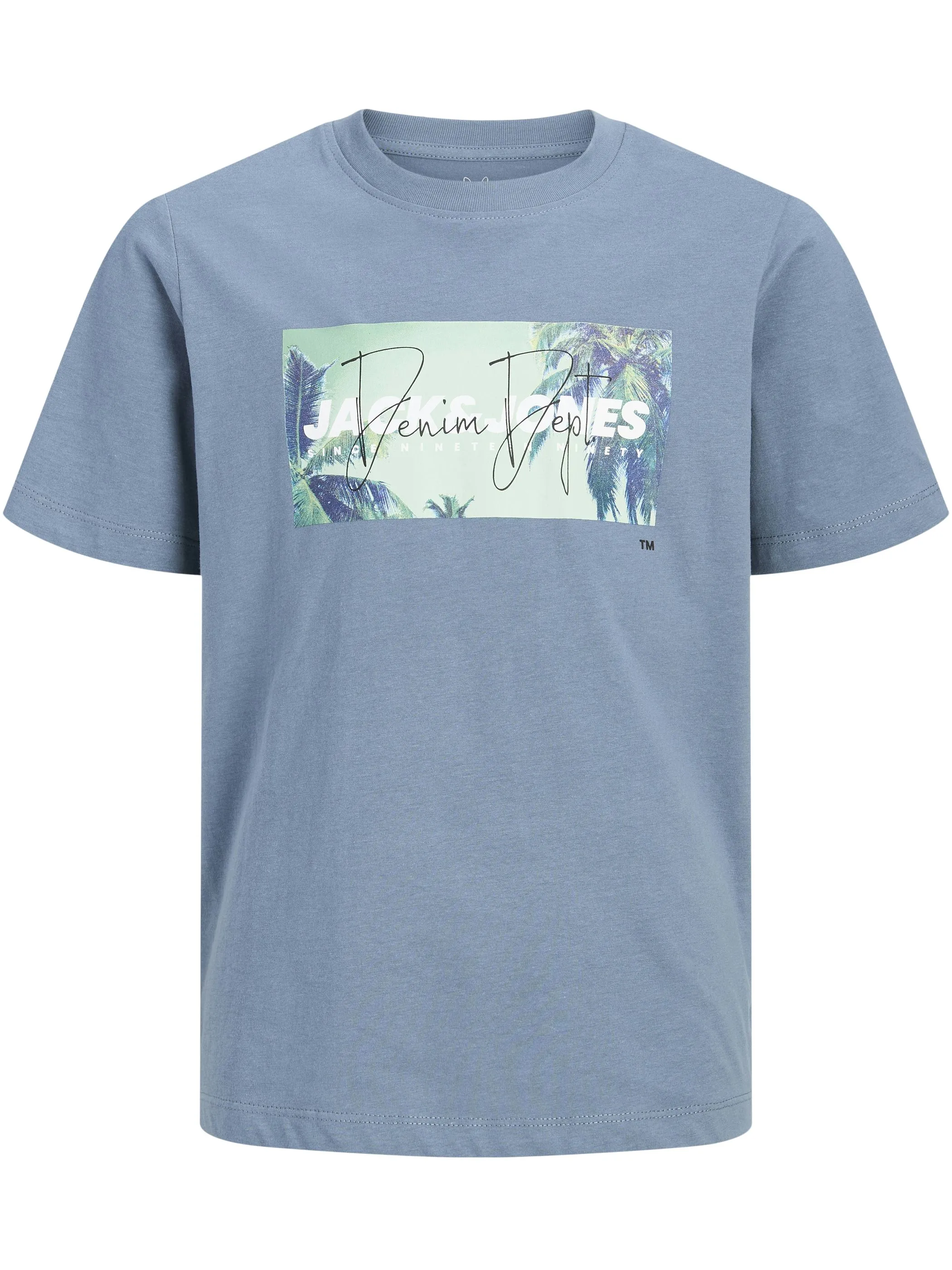 Jack&Jones Junior 12289947 JJINDIANA TEE SS CREW NECK JNR Blau 920174 176533 4