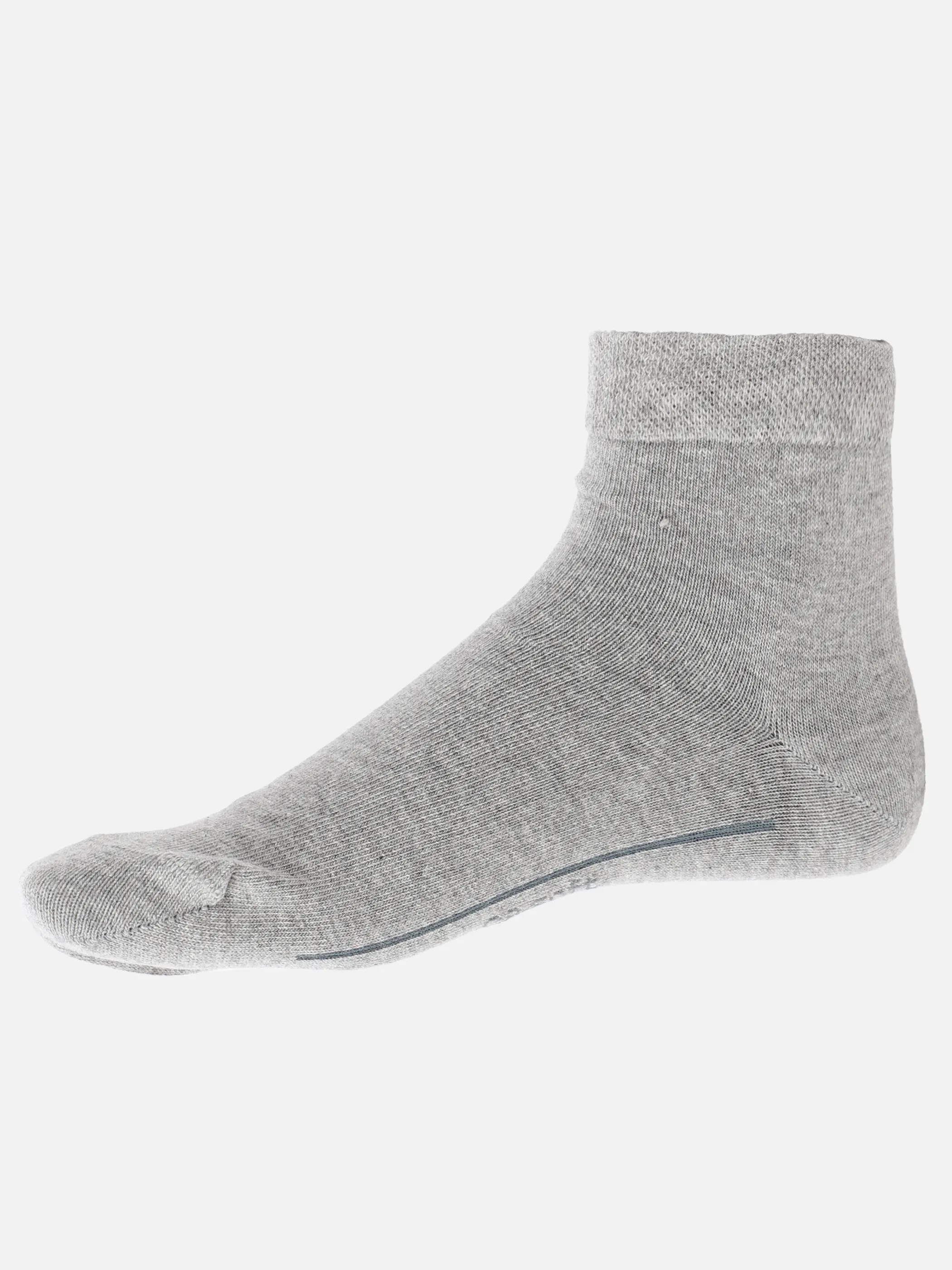 Camano 3023 He-Soft Quarter Socken3er Grau 809764 0049 2