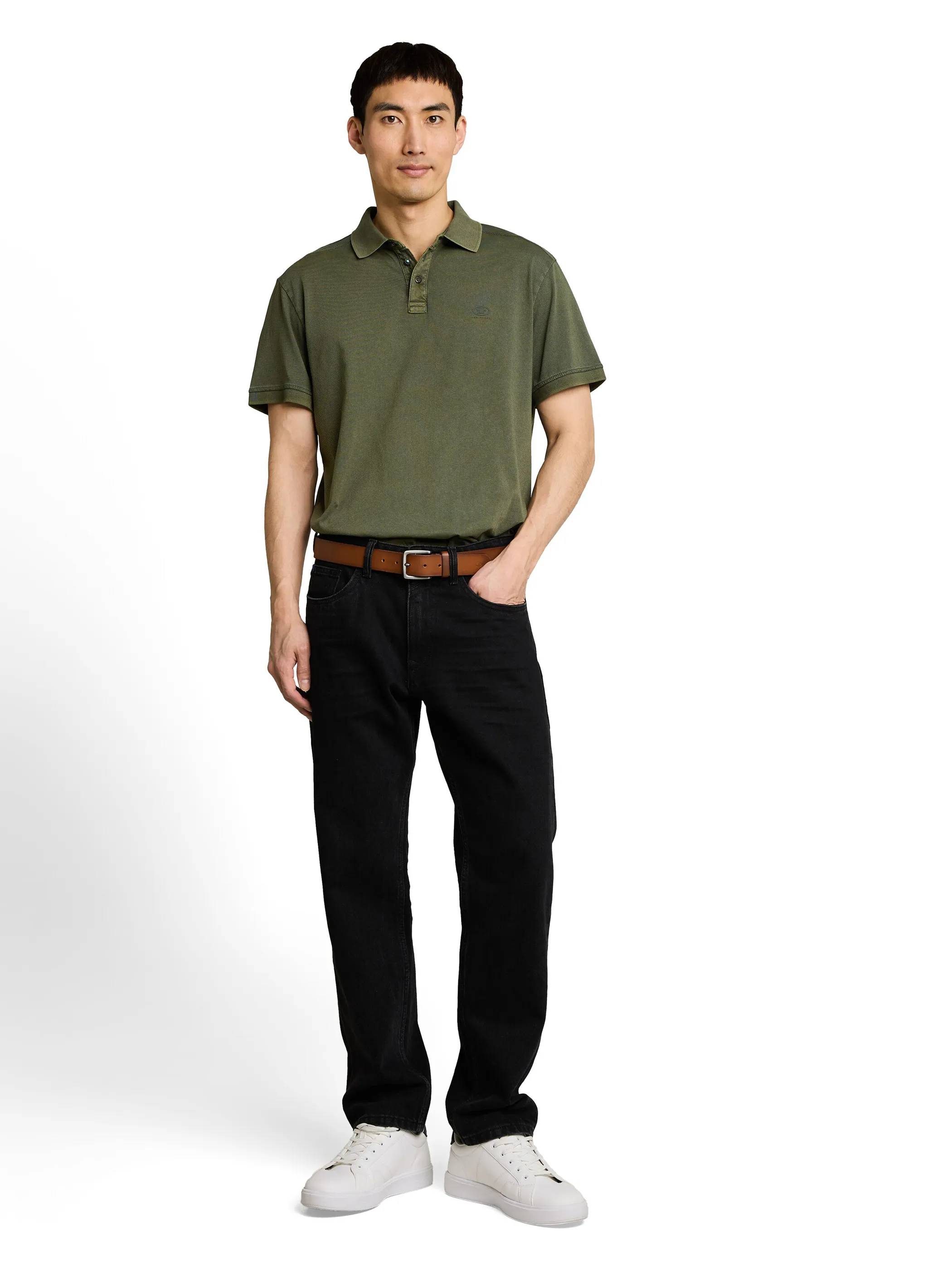 Tom Tailor 1050234 garment dye polo Grün 922120 39874 1