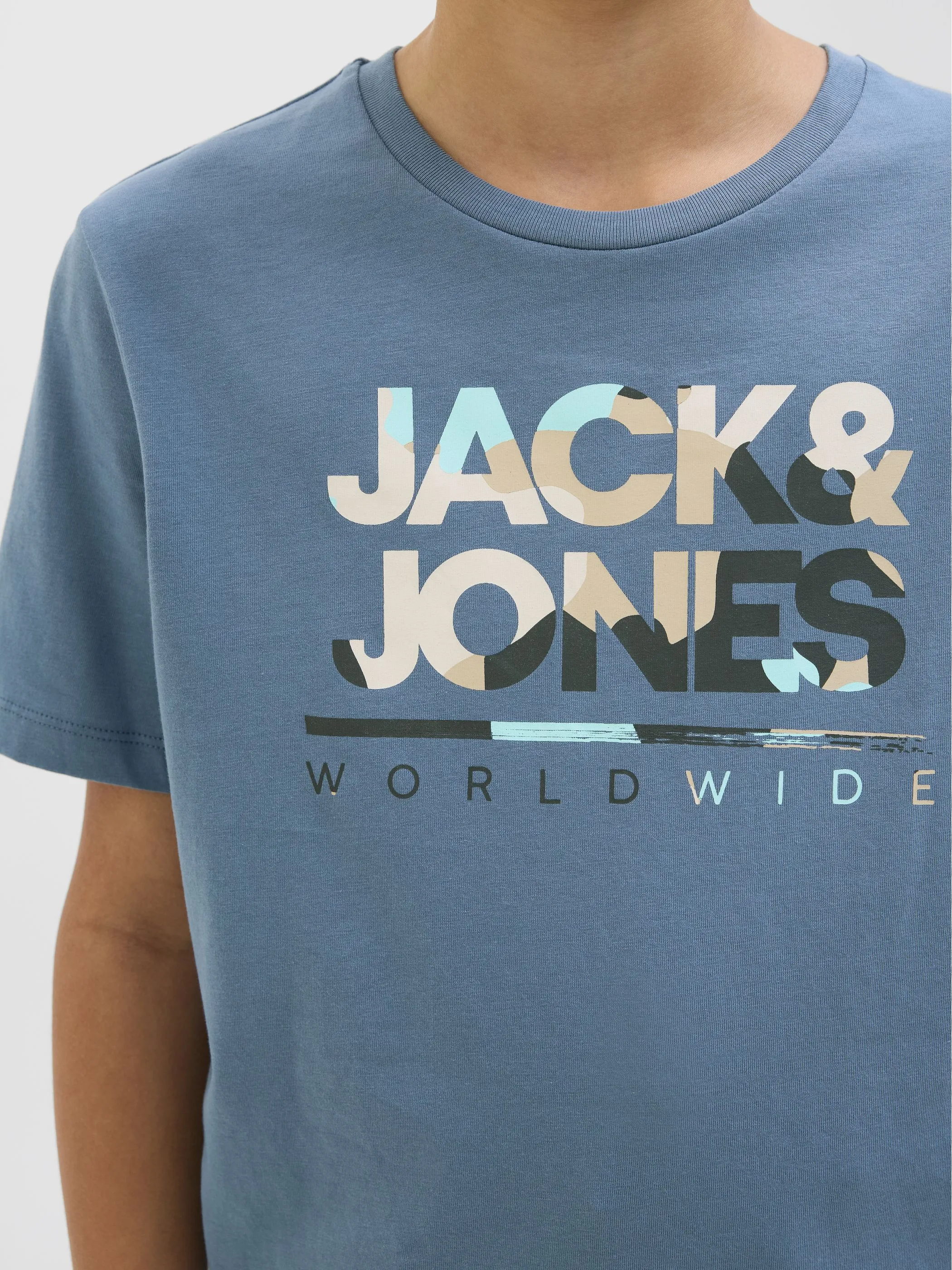 Jack&Jones Junior 12259476 JJLUKE TEE SS CREW NE Blau 907284 299276003 4