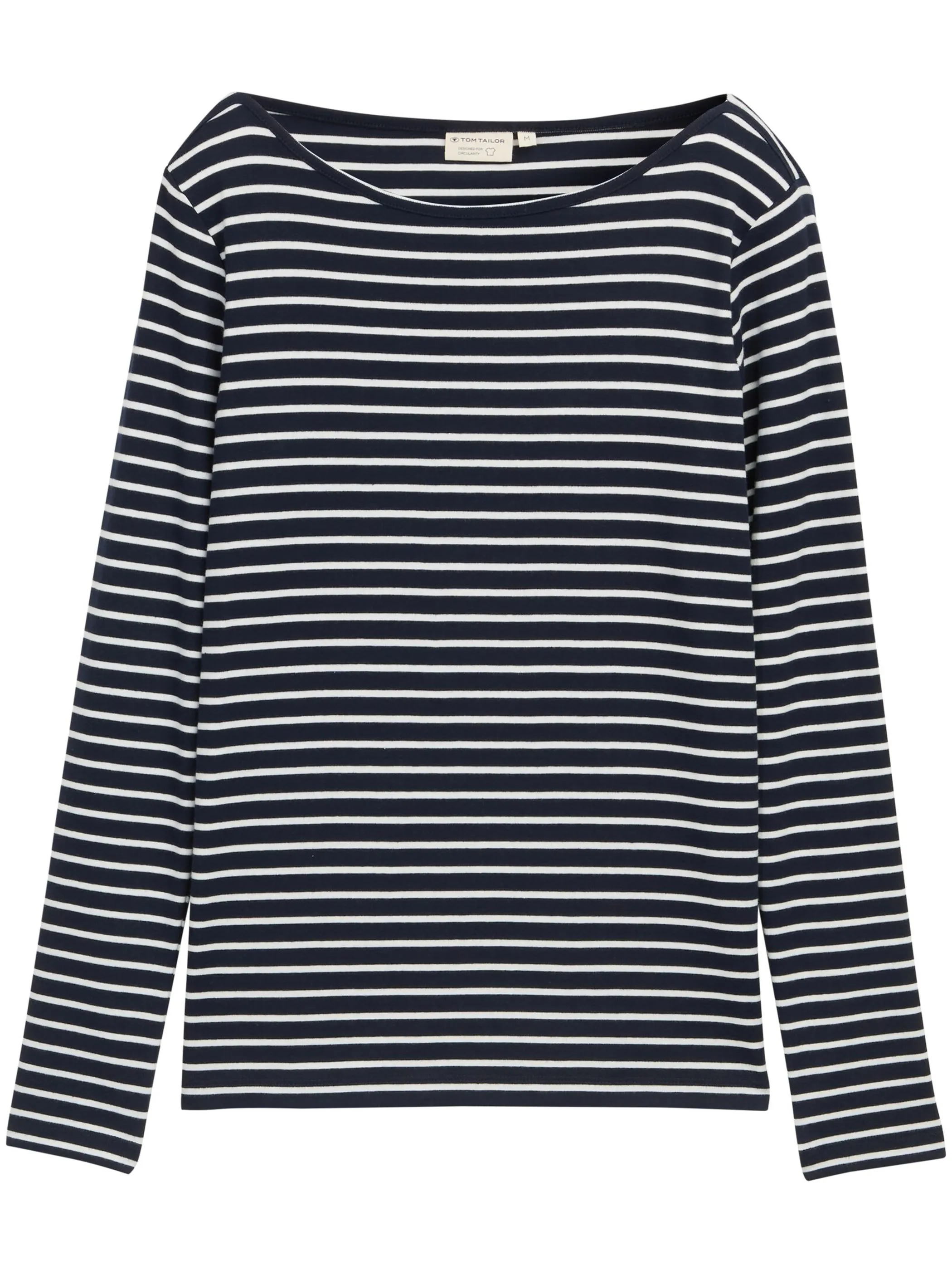 Tom Tailor 1047730 NOS T-shirt striped boatneck Blau 914537 38573 1