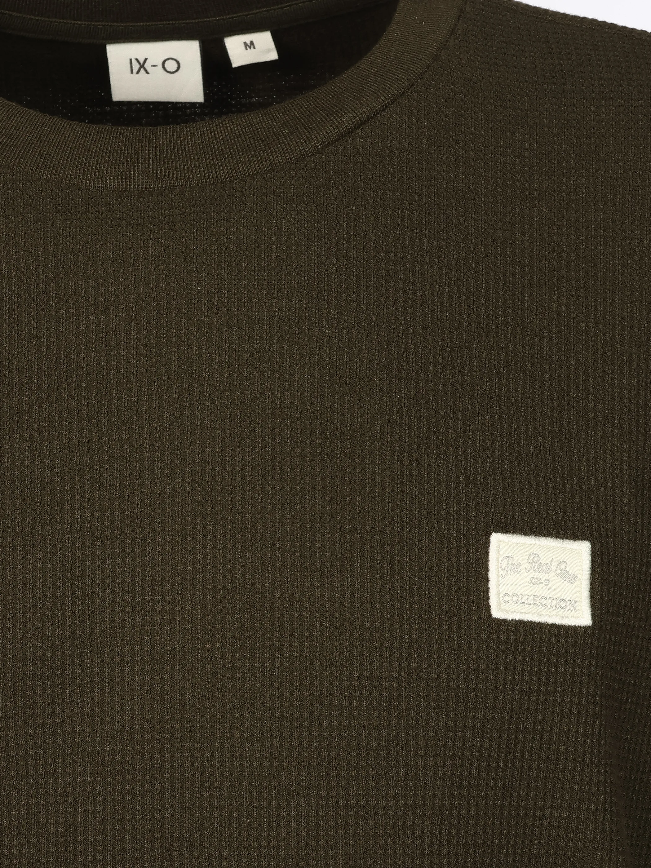 IX-O YF He-T-Shirt, longsleeve Grün 930466 OLIVE 3