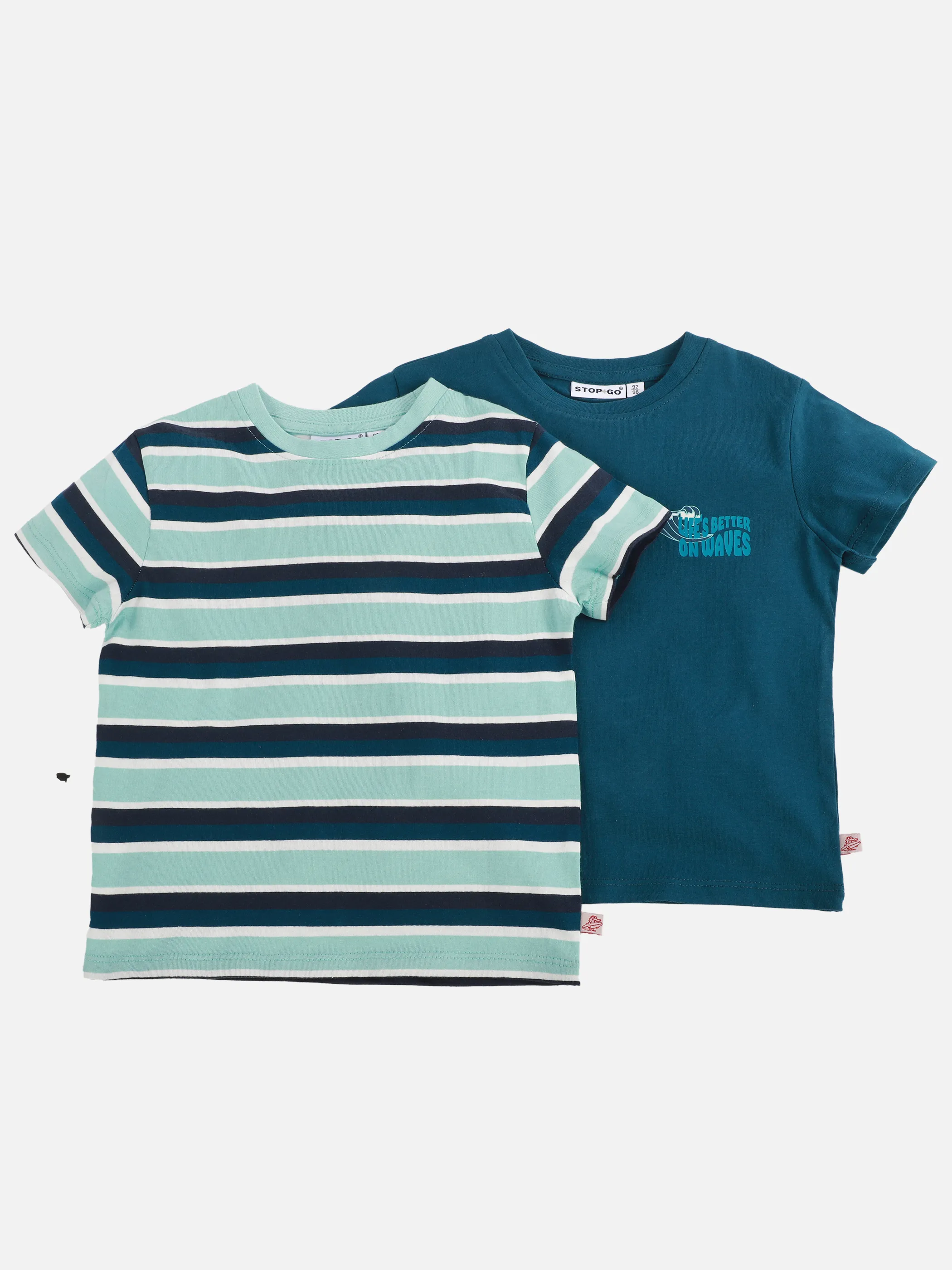 Stop + Go KJ 2er Pack T-Shirts in blau Blau 908870 BLAU 1