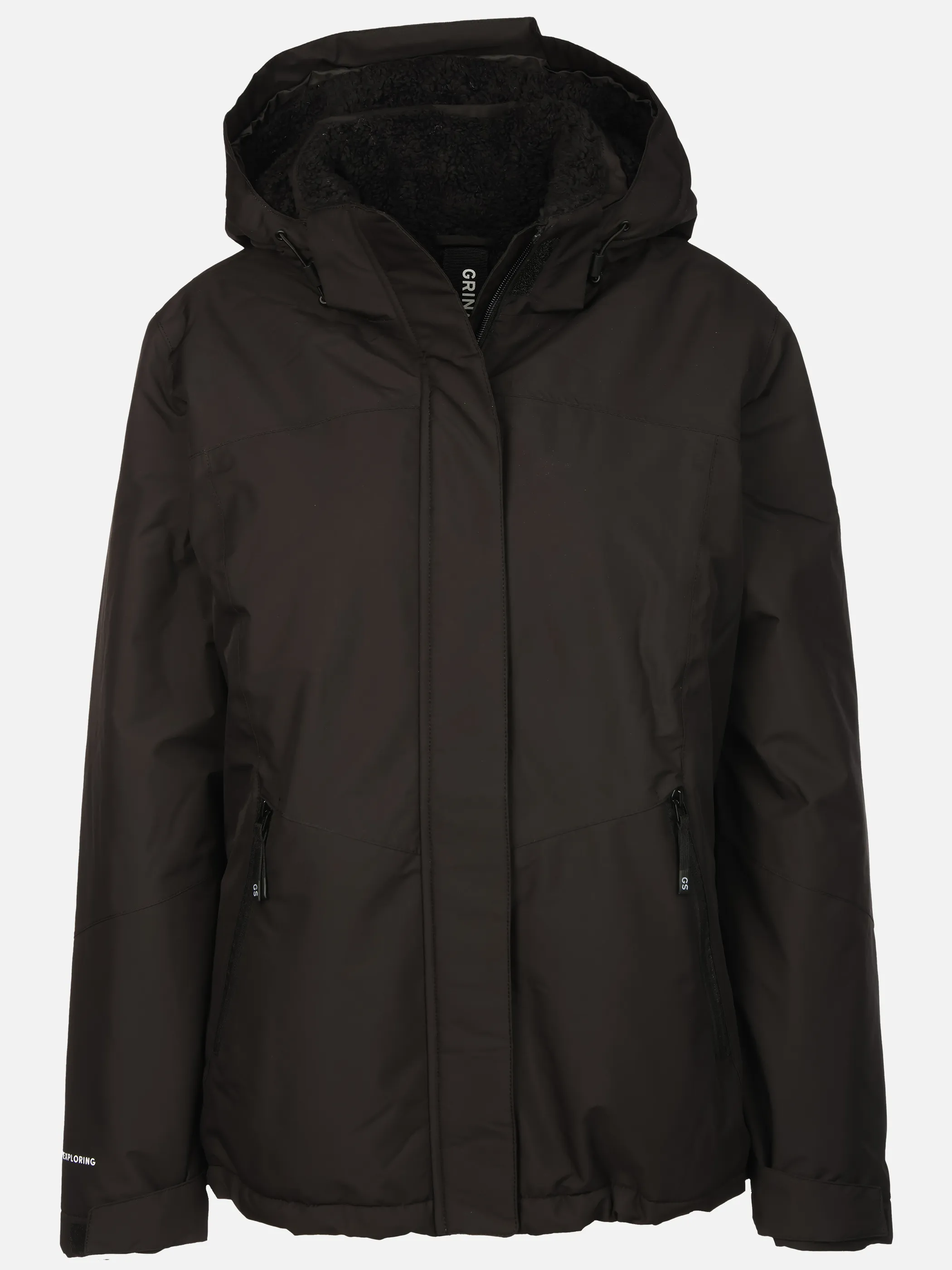 Grinario Sports Da-Jacke m. abnehmbarer Kapuze Schwarz 913031 BLACK 1
