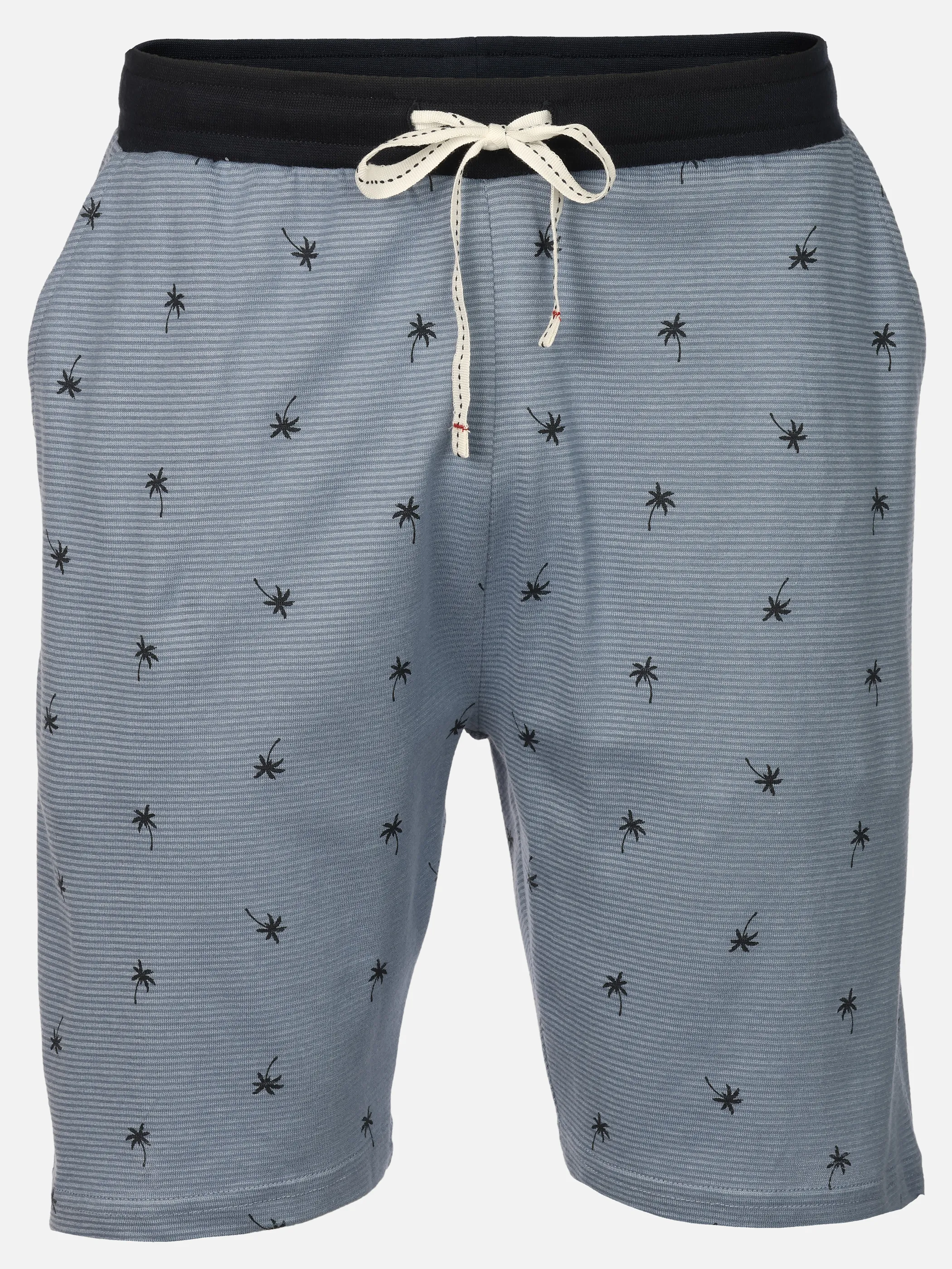 Phil+Co He. Schlafshort Palme Blau 922941 JEANS 1