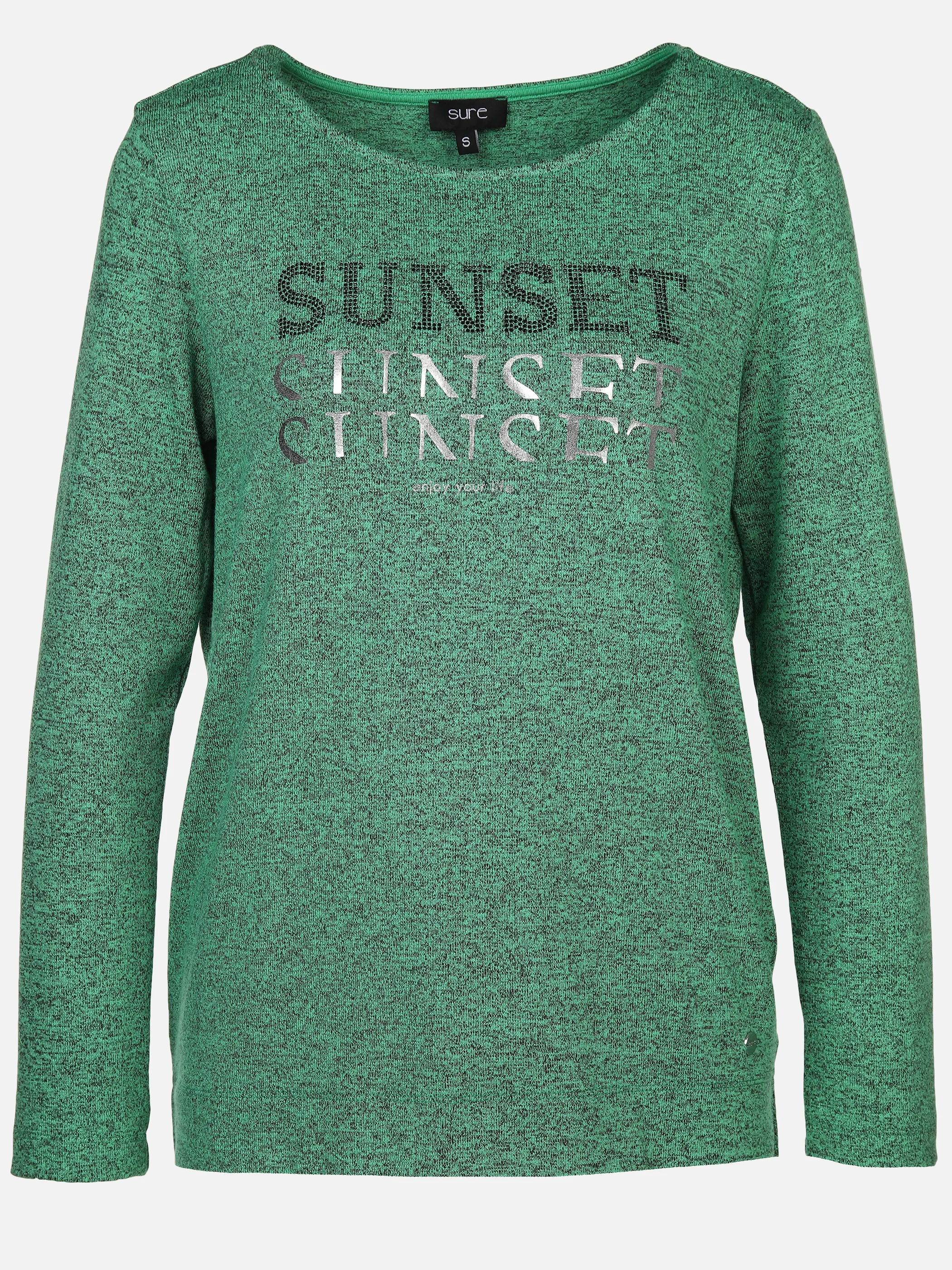 Sure Da-Shirt m. Folienprint Grün 892120 IRISHGREEN 1