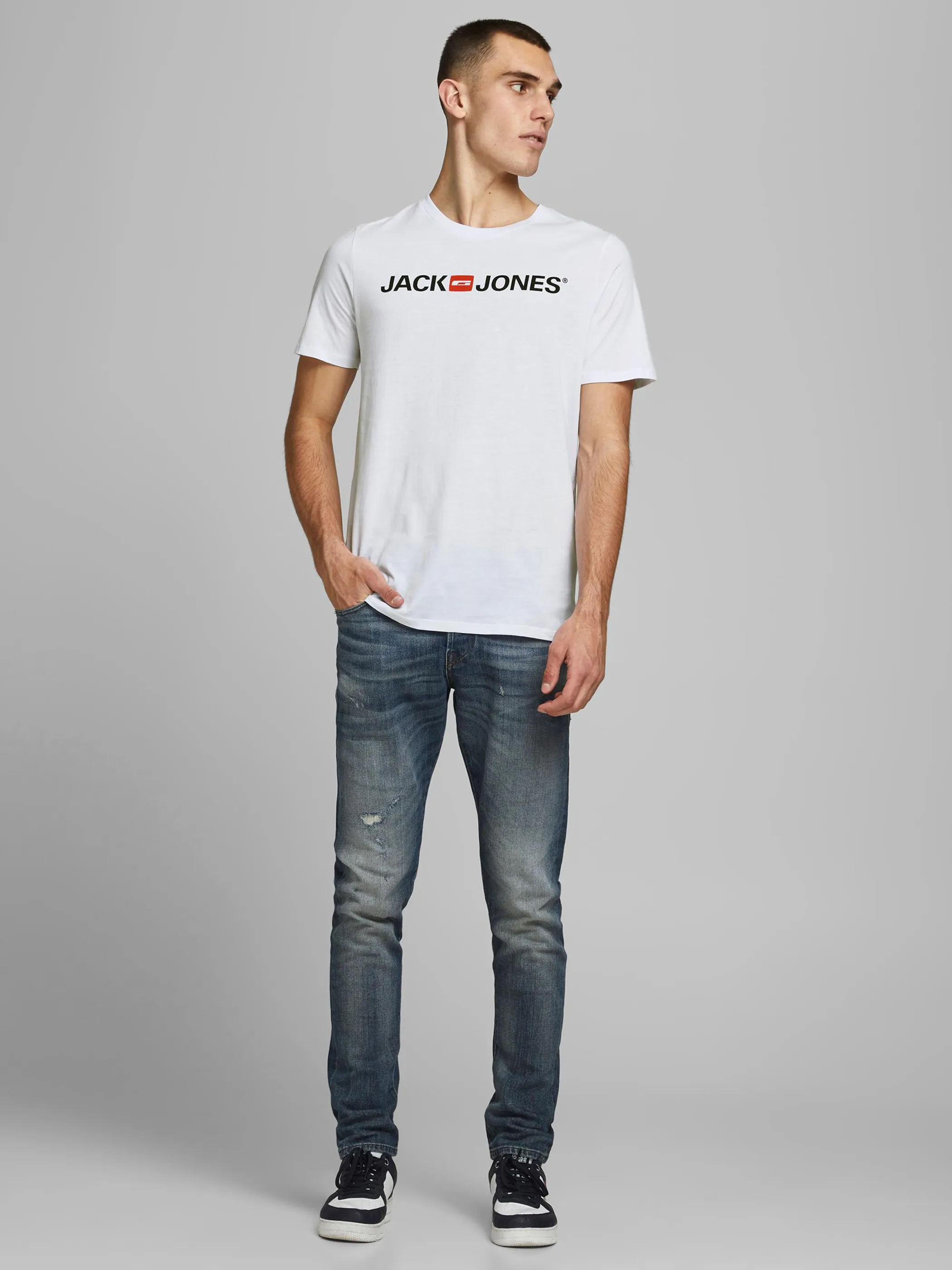 Jack Jones 12137126 JJECORP LOGO TEE SS C Weiß 832988 178074001 3 Jack Jones 12137126 JJECORP LOGO TEE SS C Weiß 832988 178074001 3