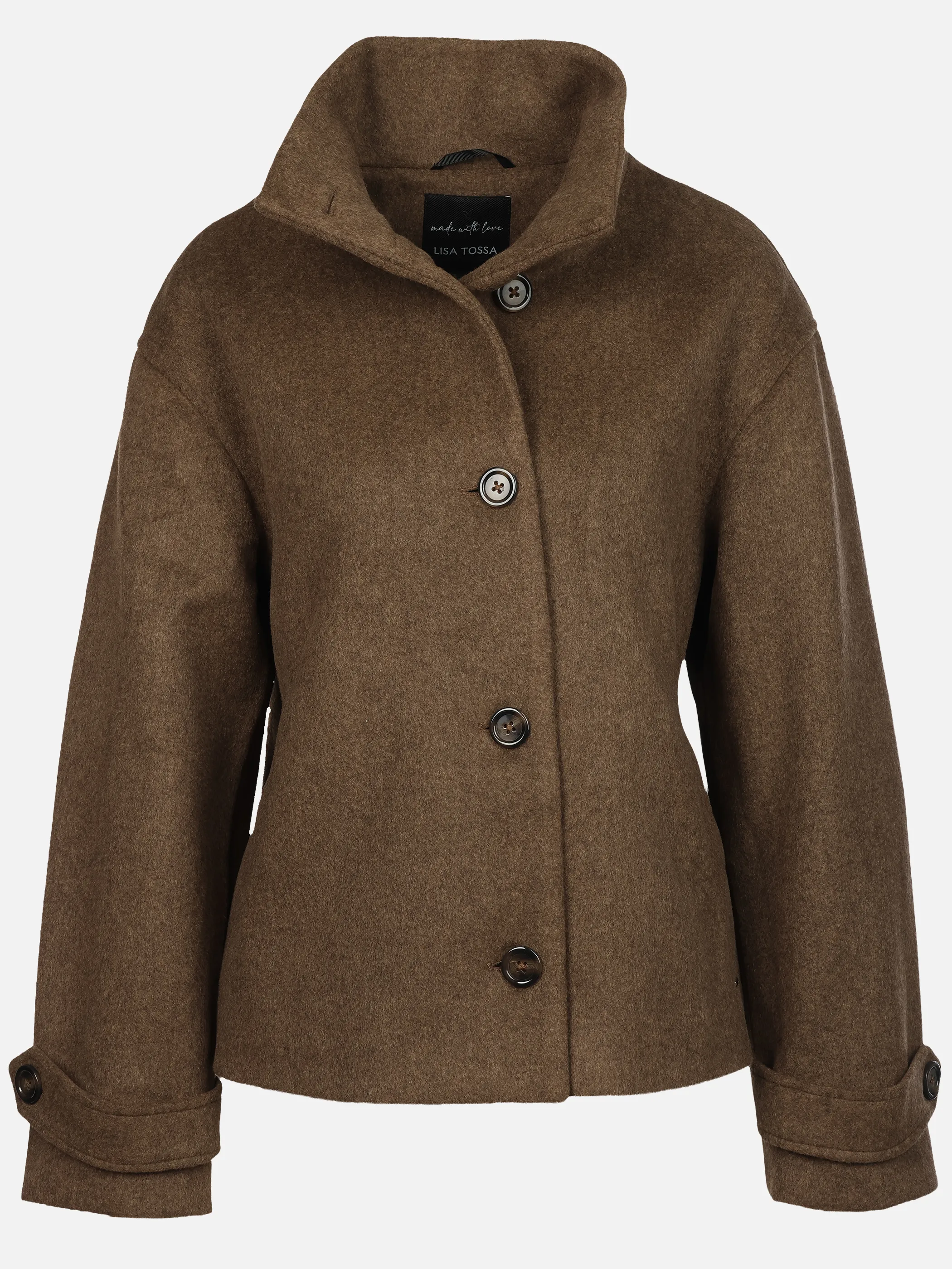Lisa Tossa Da-Jacke m. Stehkragen Braun 929149 JAVA 1