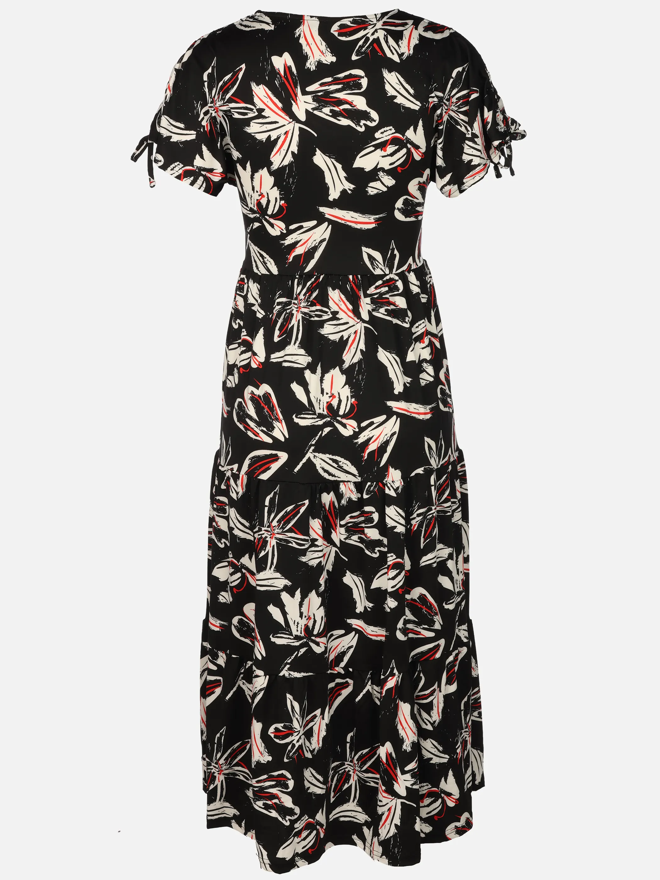 Sure Da-Jersey Kleid m. Print Schwarz 924159 BLACK 2