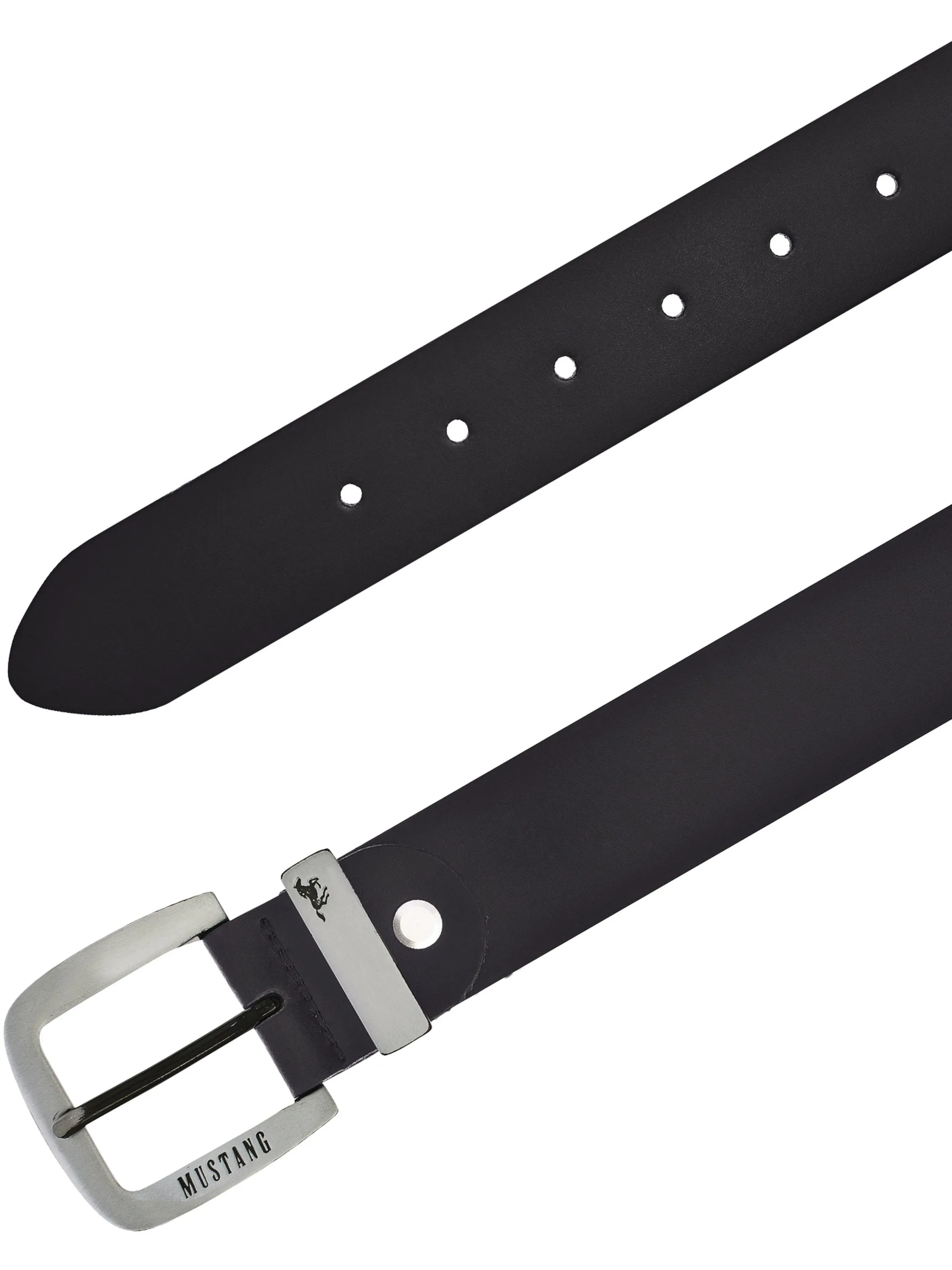 Mustang MG2103L15 35 mm Ledergürtel Q. Schwarz 885643 0791 2