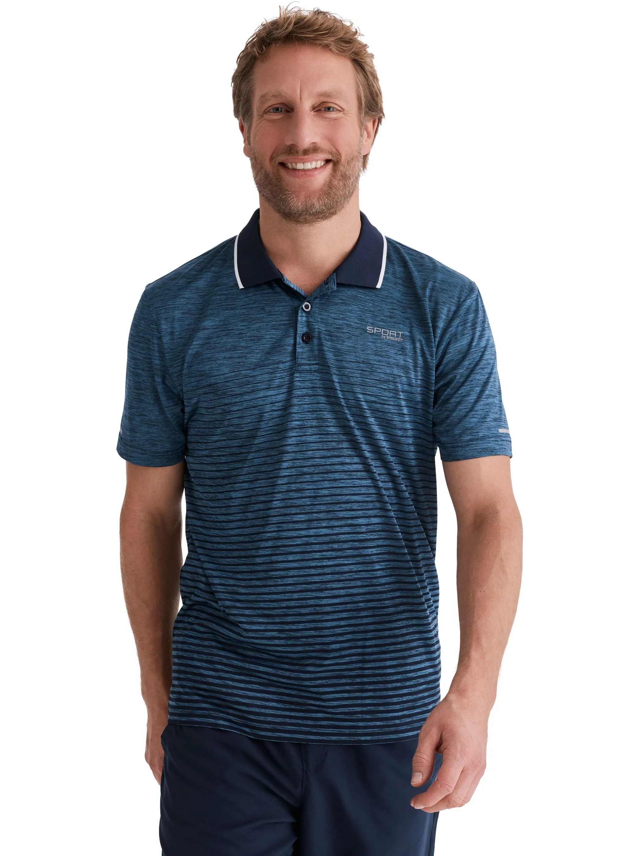 Stooker Athletic 04760300009181 He-Poloshirt PABLO Blau 928263 9181 1