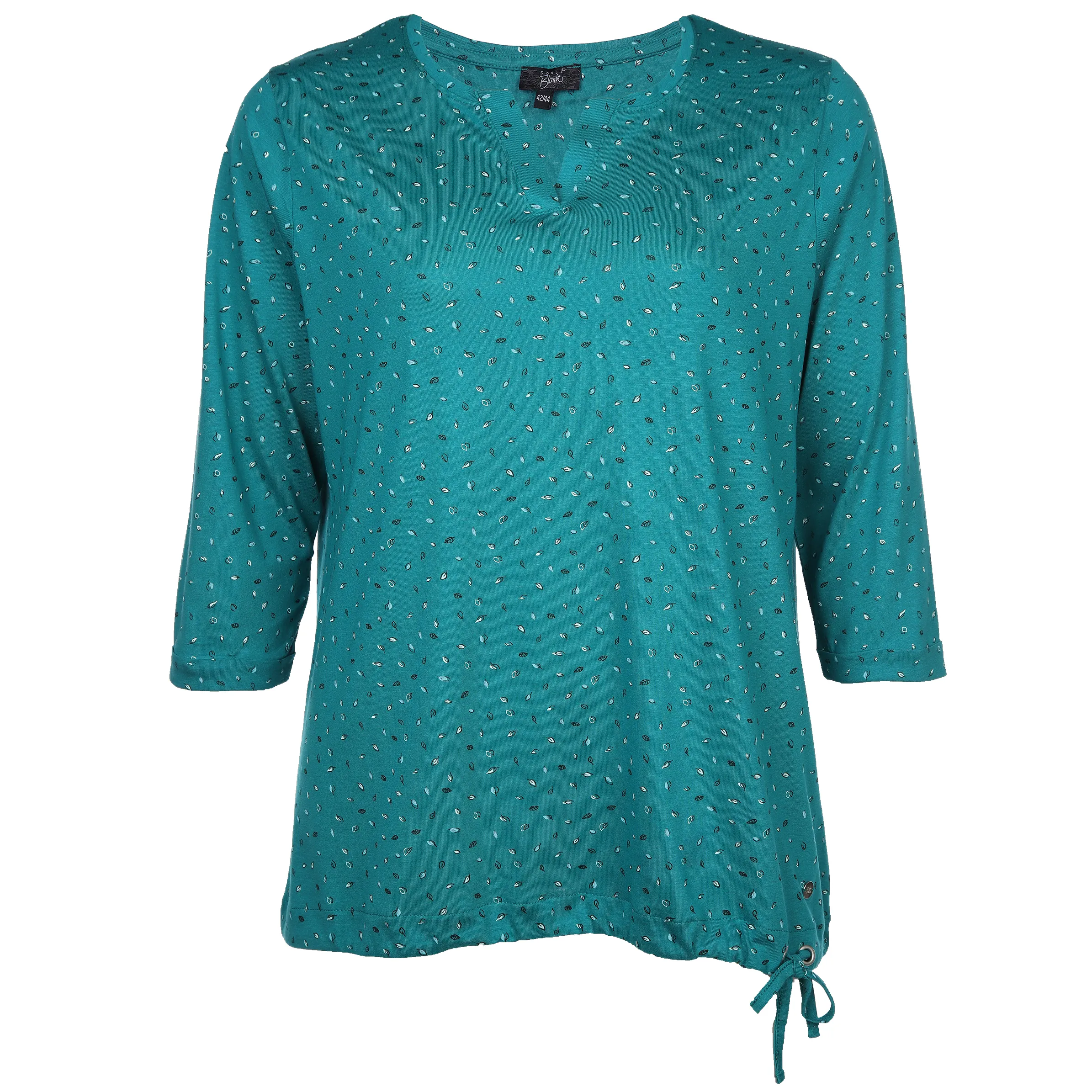 Sonja Blank Da-gr.Gr.Printshirt m. 3/4 Arm Türkis 881204 PETROL 1