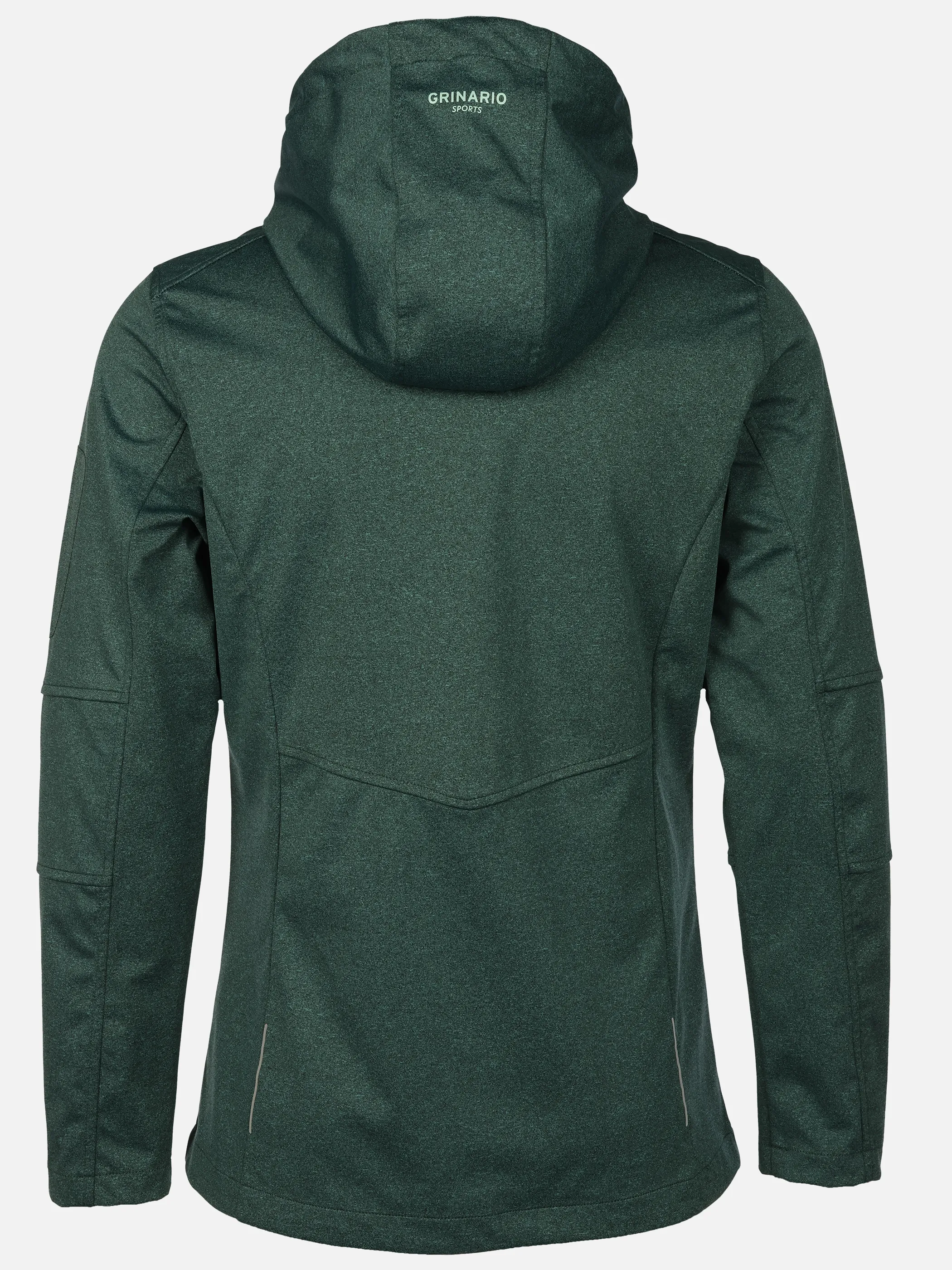 Grinario Sports Da-Softshelljacke, m. Kapuze, meliert Türkis 921006 PETROLMINT 2