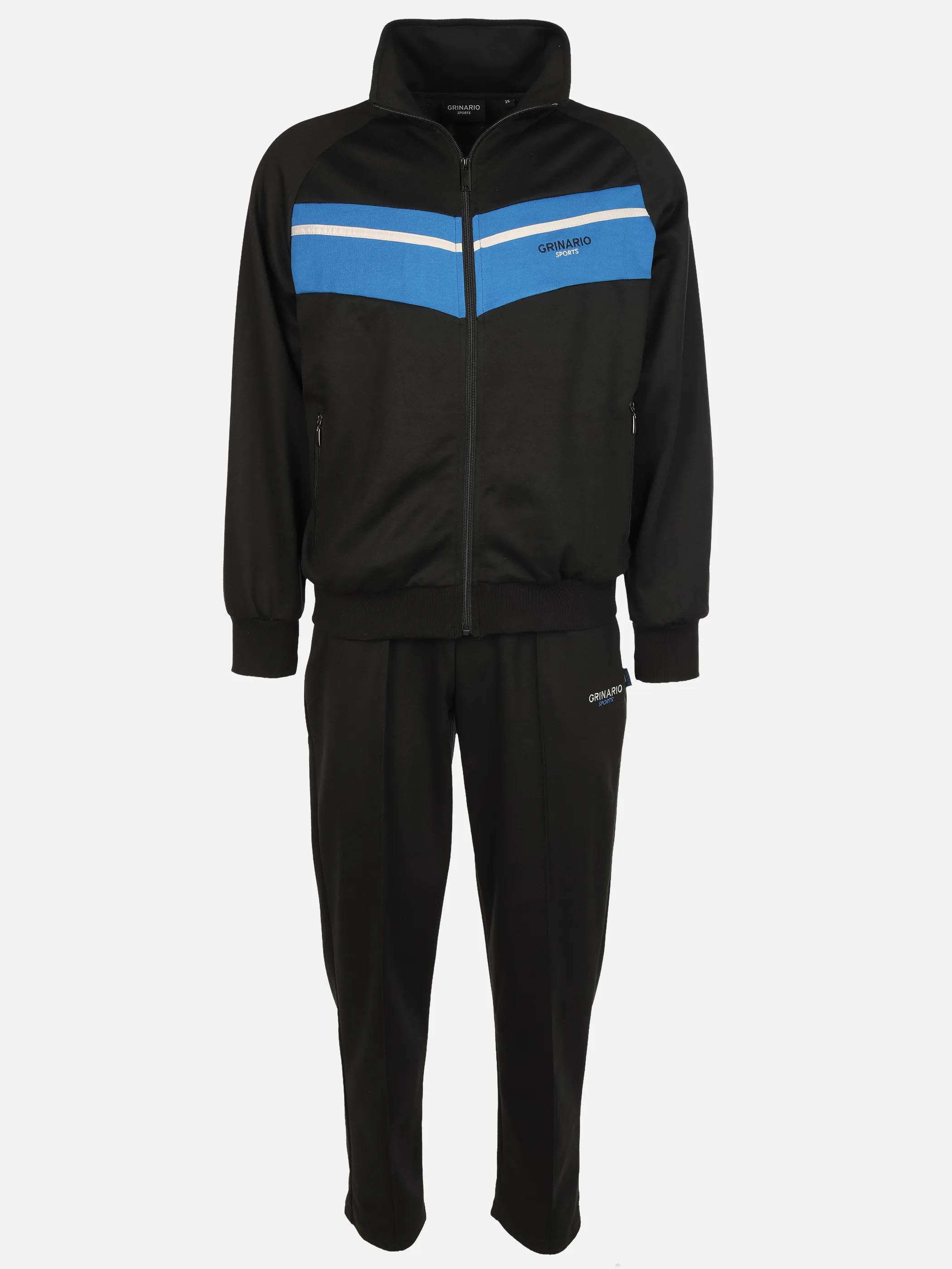 Grinario Sports He-Kur-Jogginganzug Schwarz 928434 BLACK/BLUE 1