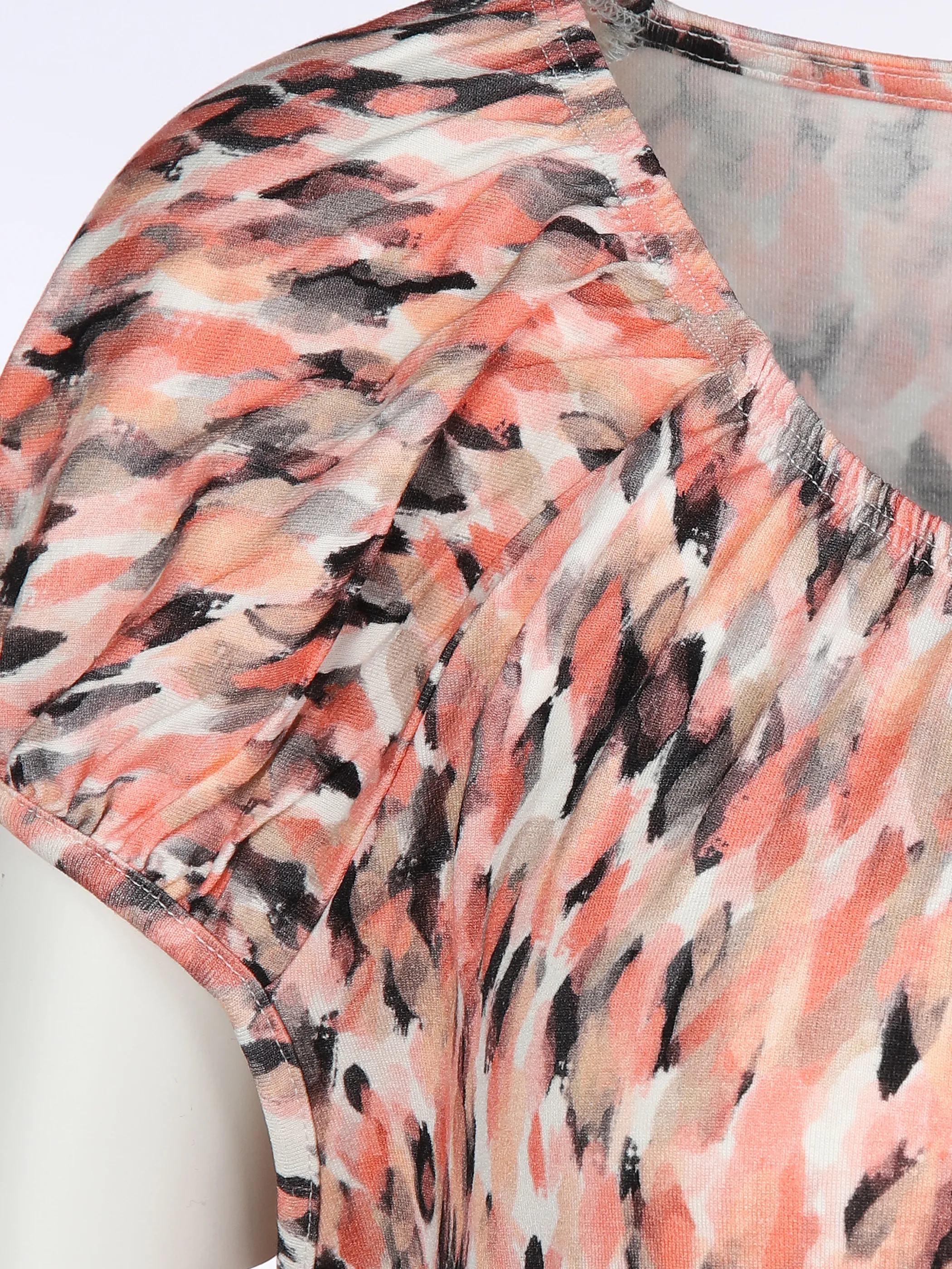 Lisa Tossa Da-Jersey-Print-Kleid Orange 894655 PAPAYA 3 Lisa Tossa Da-Jersey-Print-Kleid Orange 894655 PAPAYA 3
