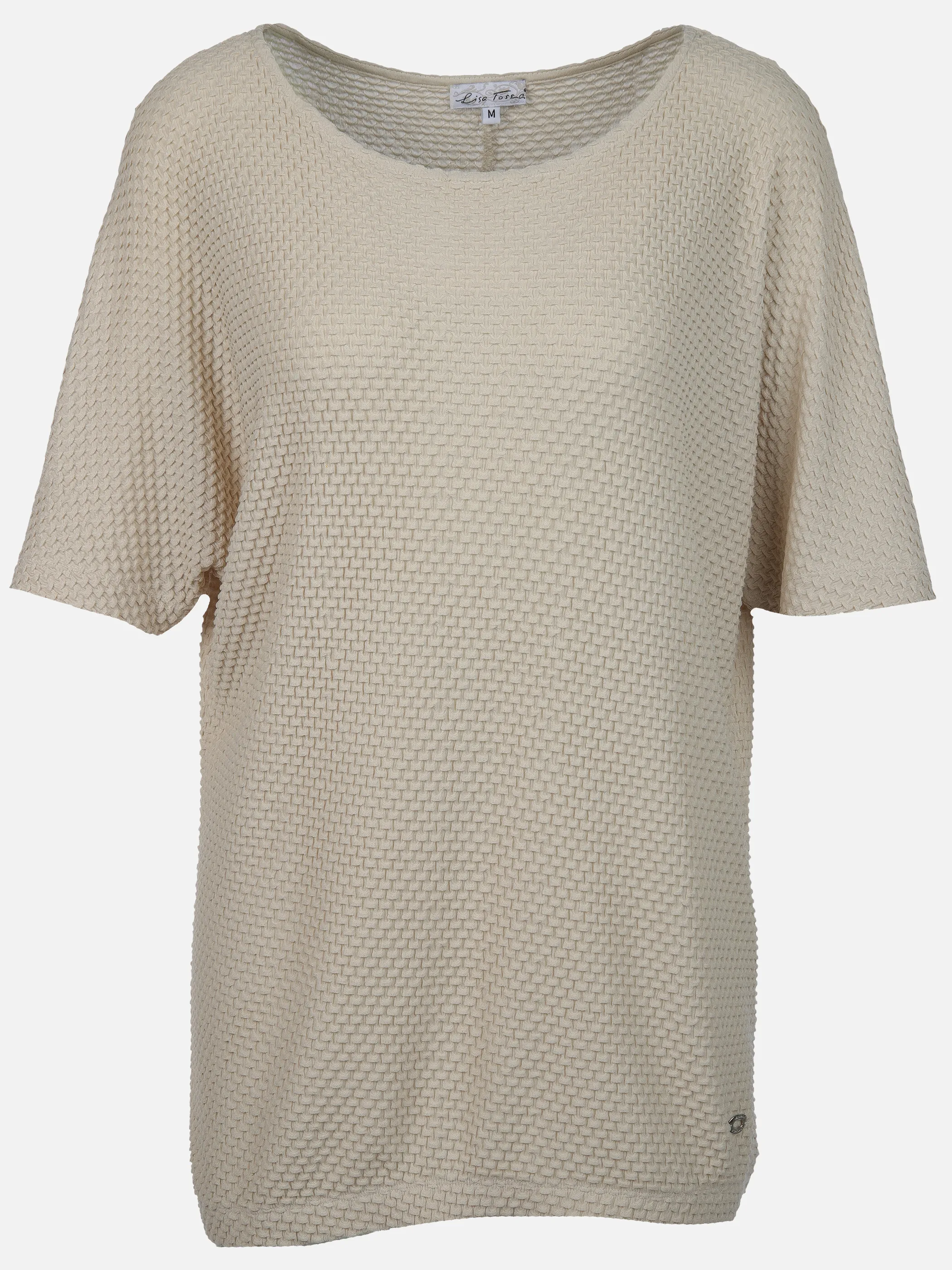 Lisa Tossa Da-Struktur-Shirt m. 1/2 Arm Beige 906576 FRENCH 1