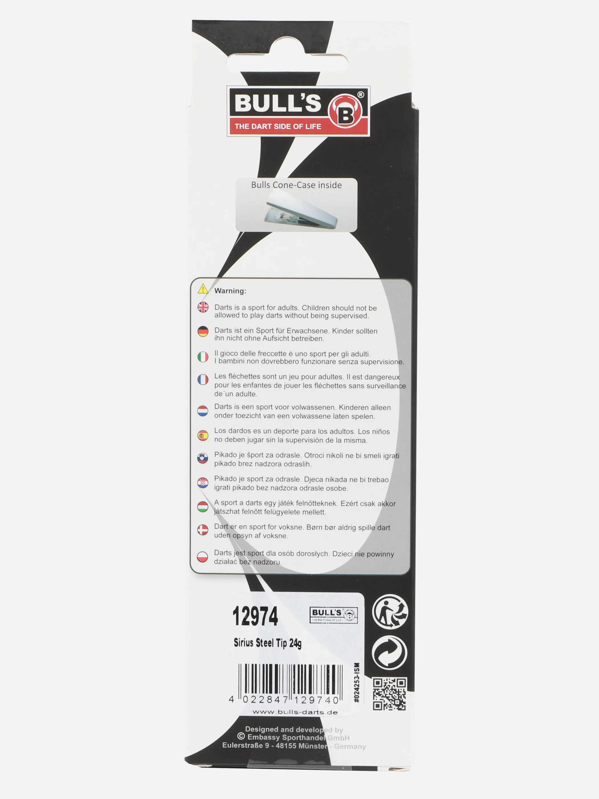 Bull´s Steeldarts Advanced 3er Pack Bunt 911143 BUNT 2
