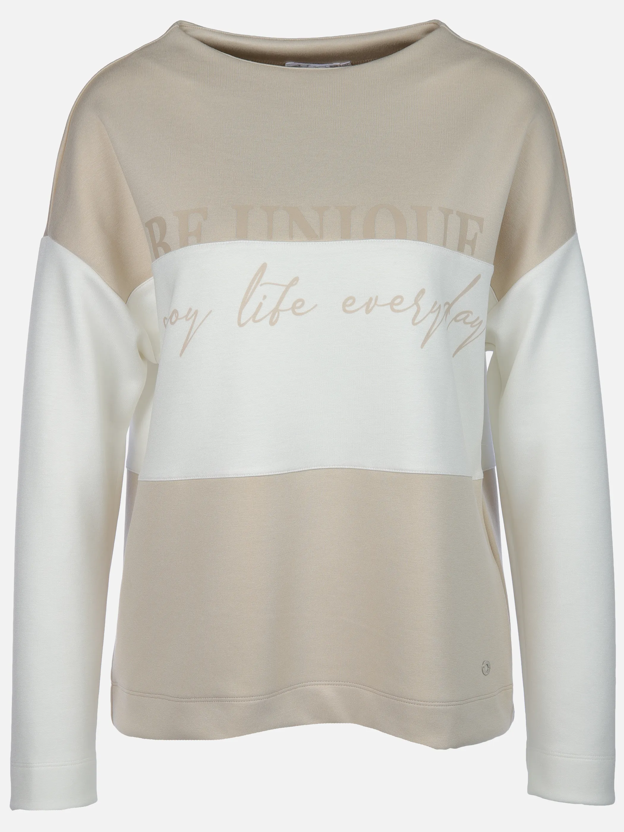 Lisa Tossa Da-Sweatshirt Color-Blocking Beige 905521 BE/OFFW 1
