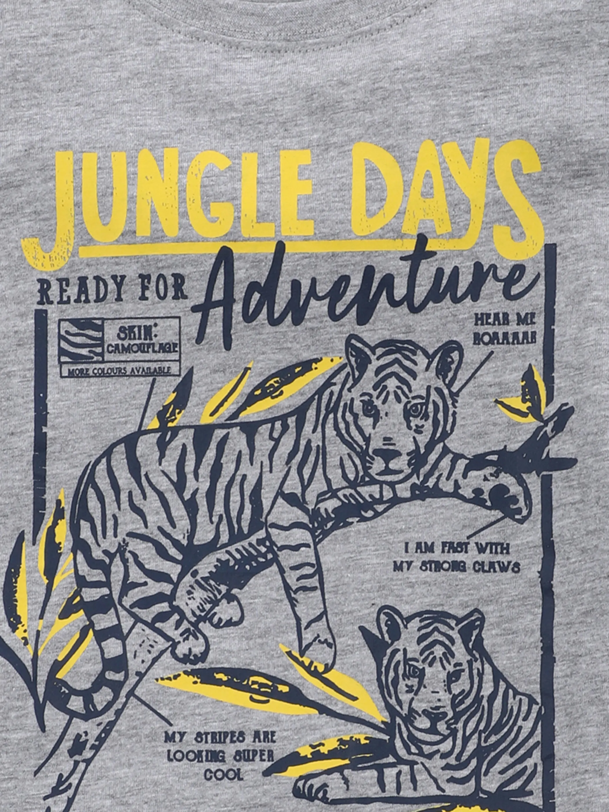 Stop + Go MB TShirt in grau melange mit Grau 863111 GRAU 3 Stop + Go MB TShirt in grau melange mit Grau 863111 GRAU 3