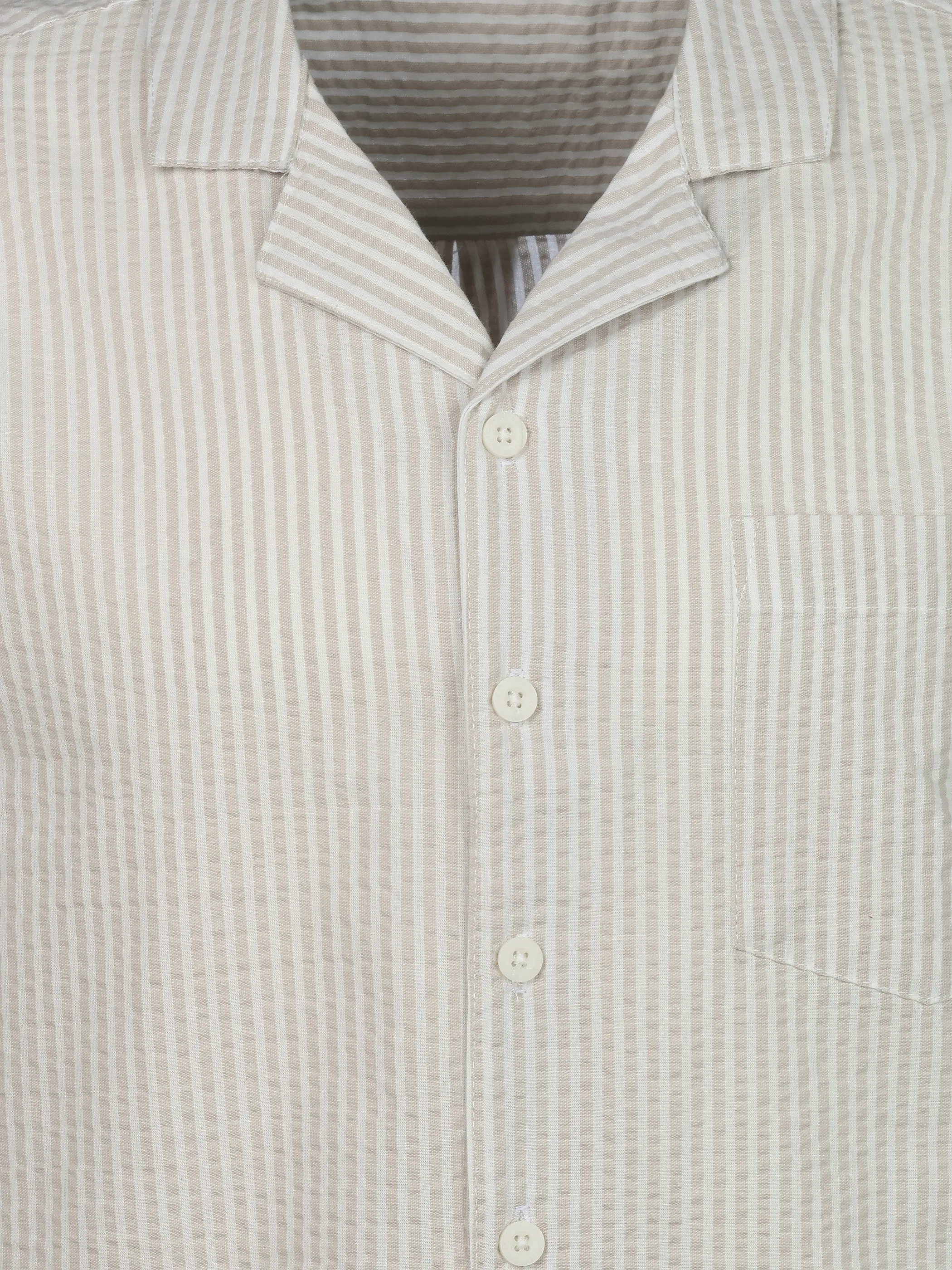 IX-O H70079AG11167AAWG YF He-Seersucker Hemd Beige 925929 20200 3