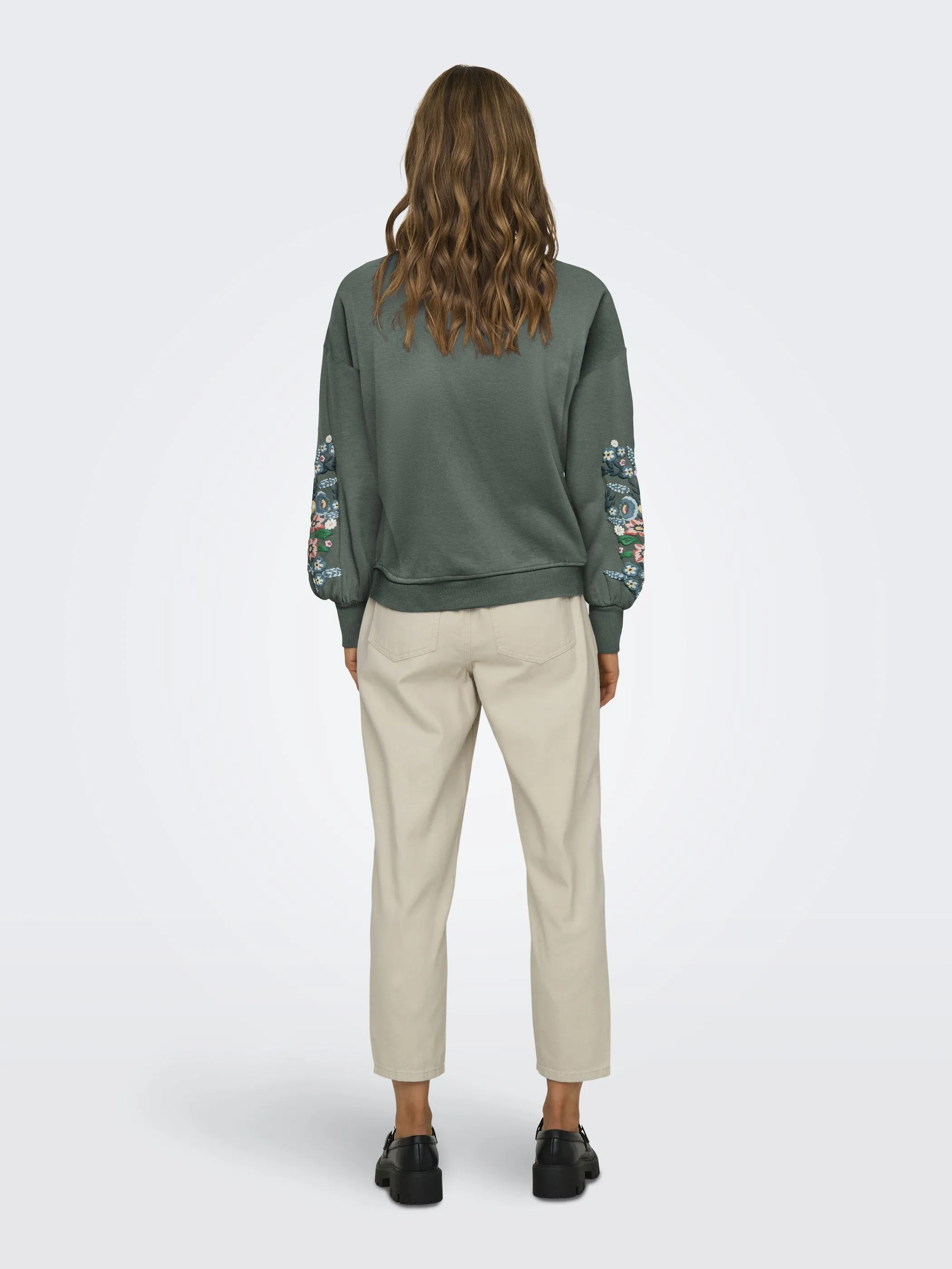 Only 15216364 ONLBROOKE L/S O-NECK Grün 908282 180039009 4