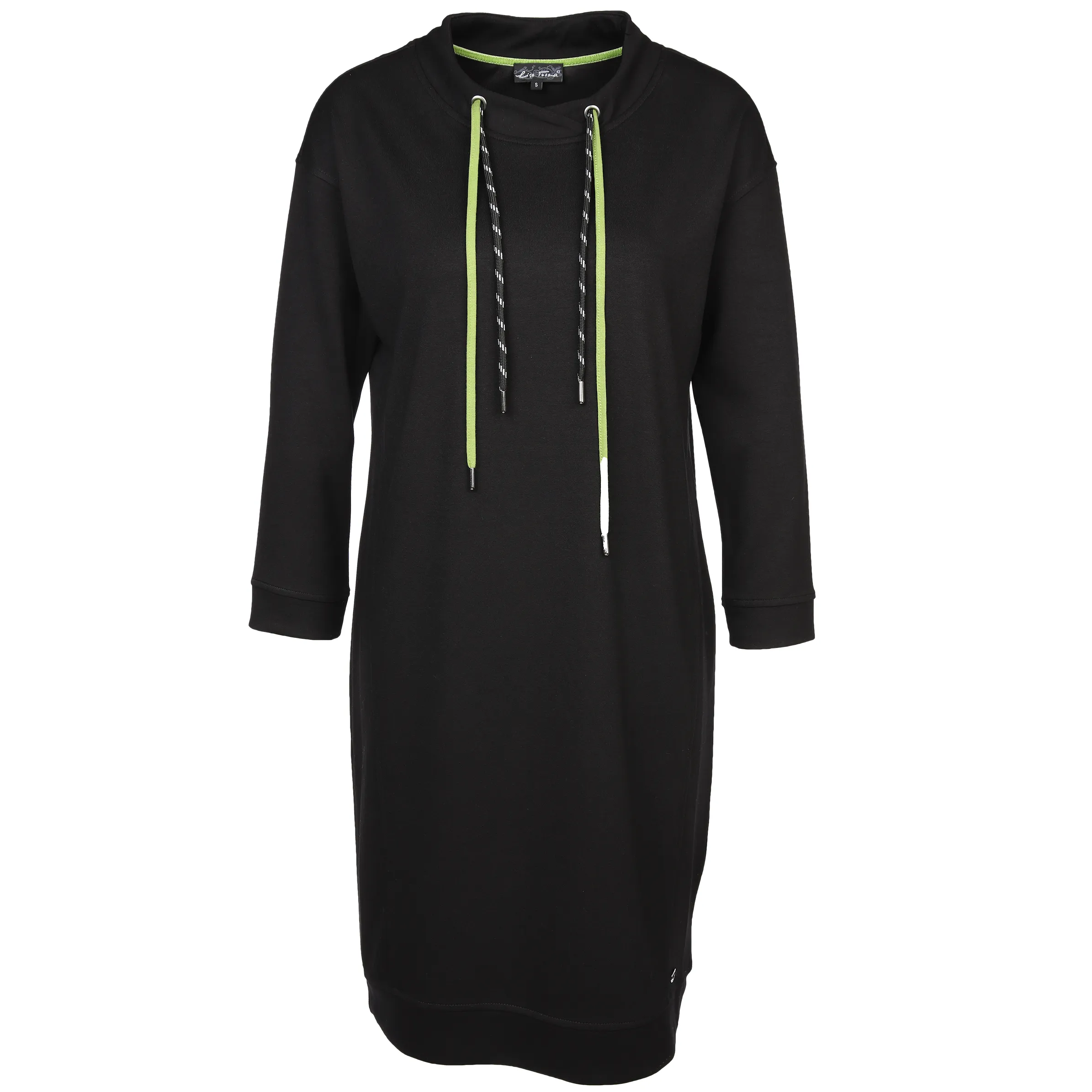 Lisa Tossa Da-Sweatkleid 3/4 Arm Schwarz 886191 SW MOOS 1