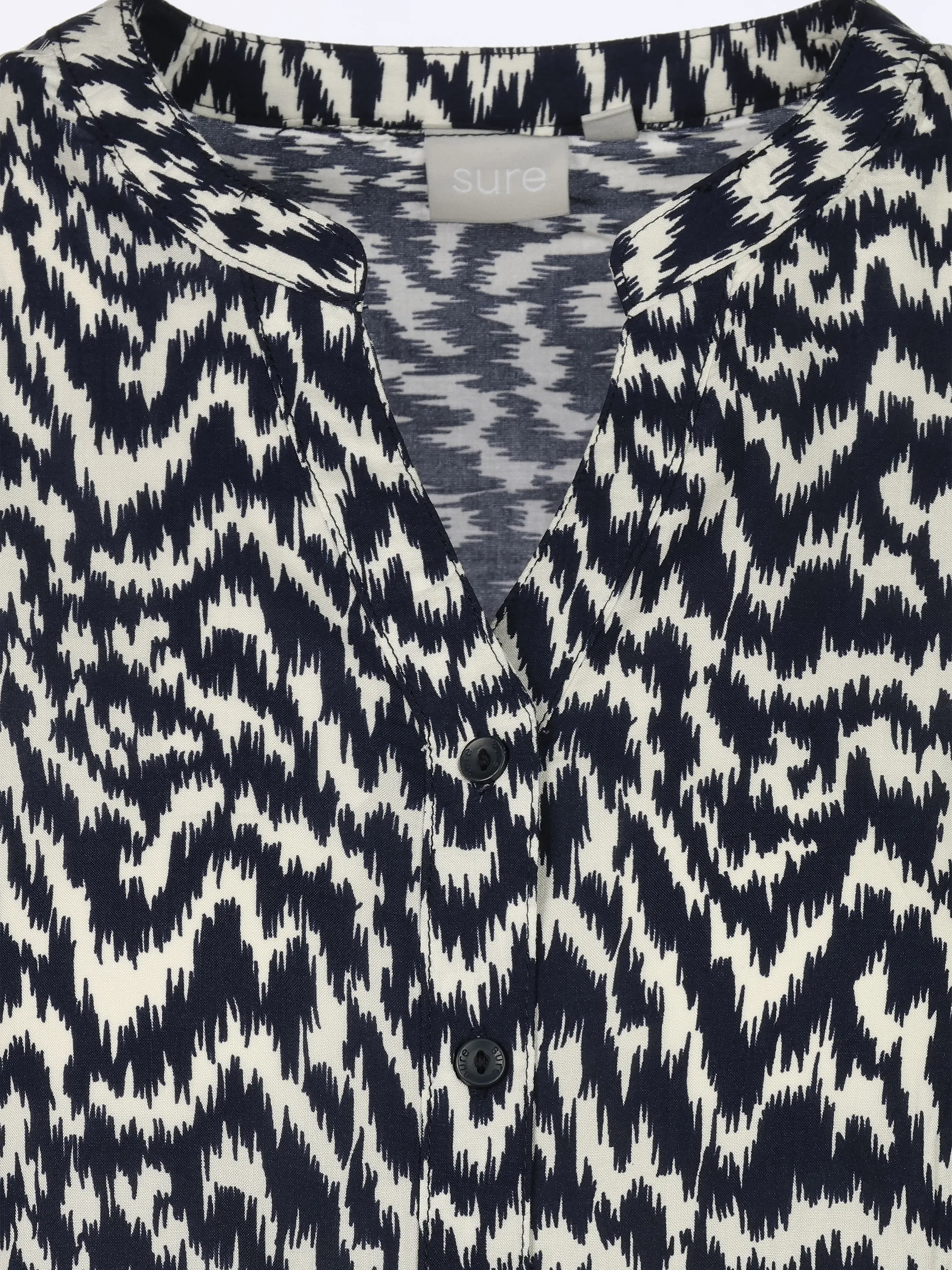 Sure Da-Bluse m. Print 1/2 Arm Marine 922826 MARINE 3