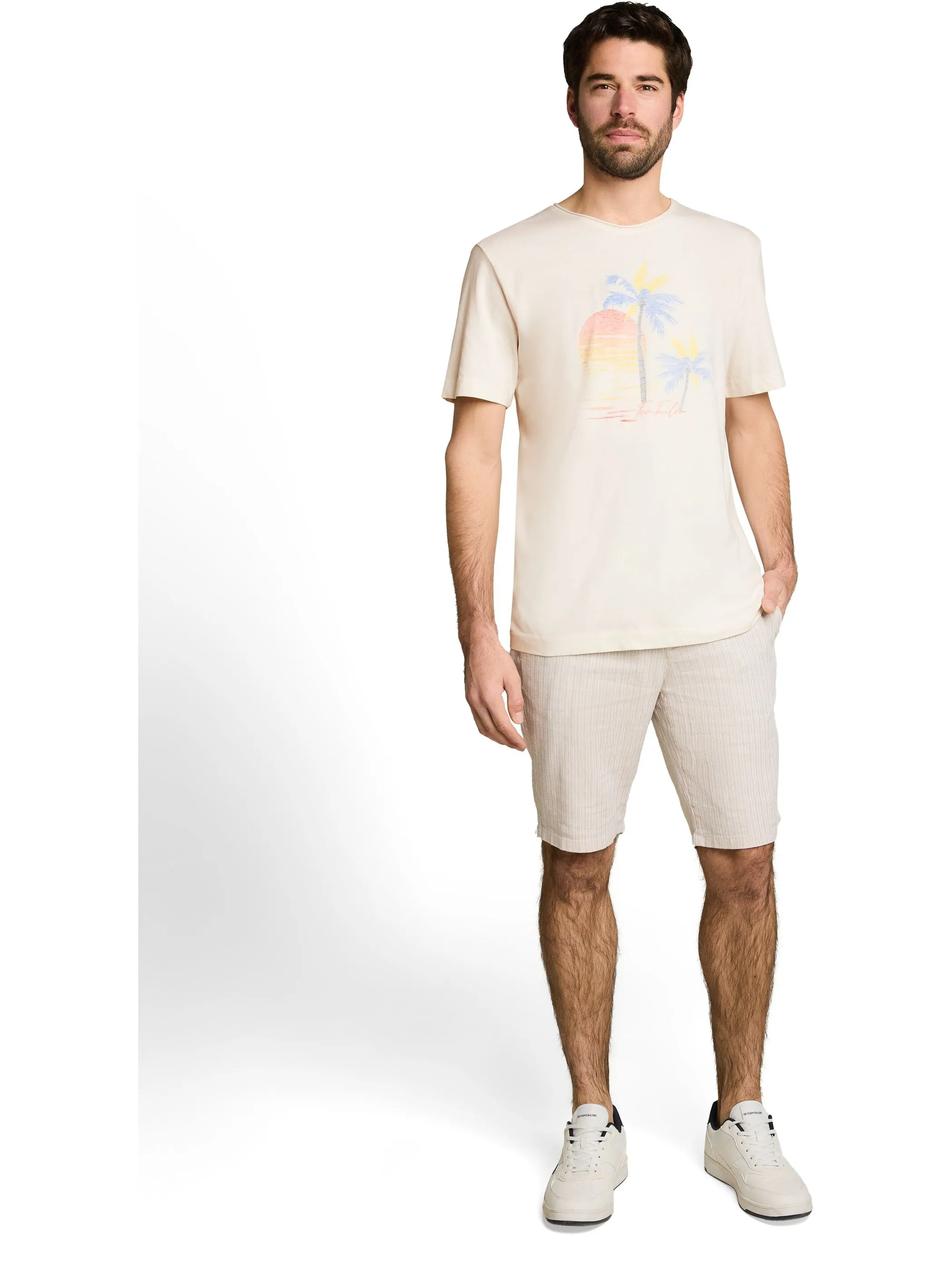 Tom Tailor 1051500 printed t-shirt Weiß 926460 10348 4