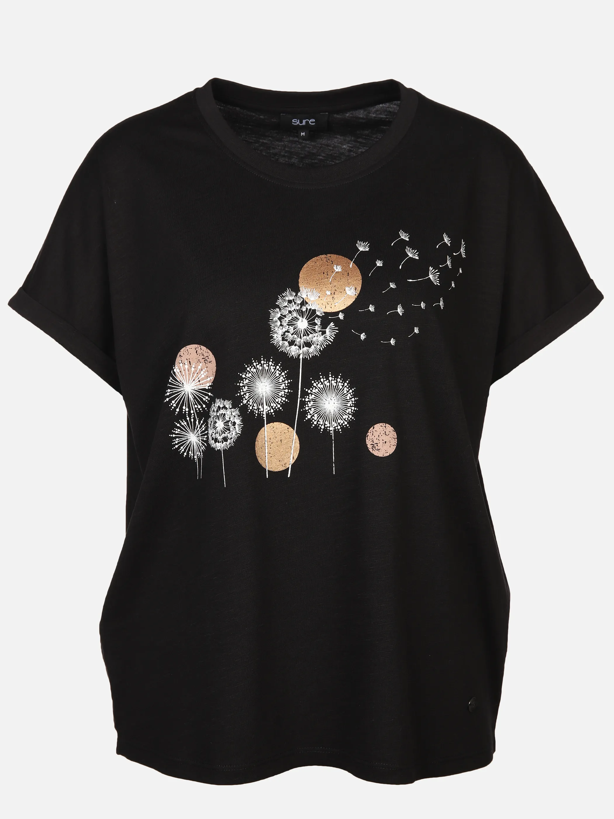 Sure Da-T-Shirt m. Frontartwork Schwarz 873372 SCHWARZ 1 Sure Da-T-Shirt m. Frontartwork Schwarz 873372 SCHWARZ 1