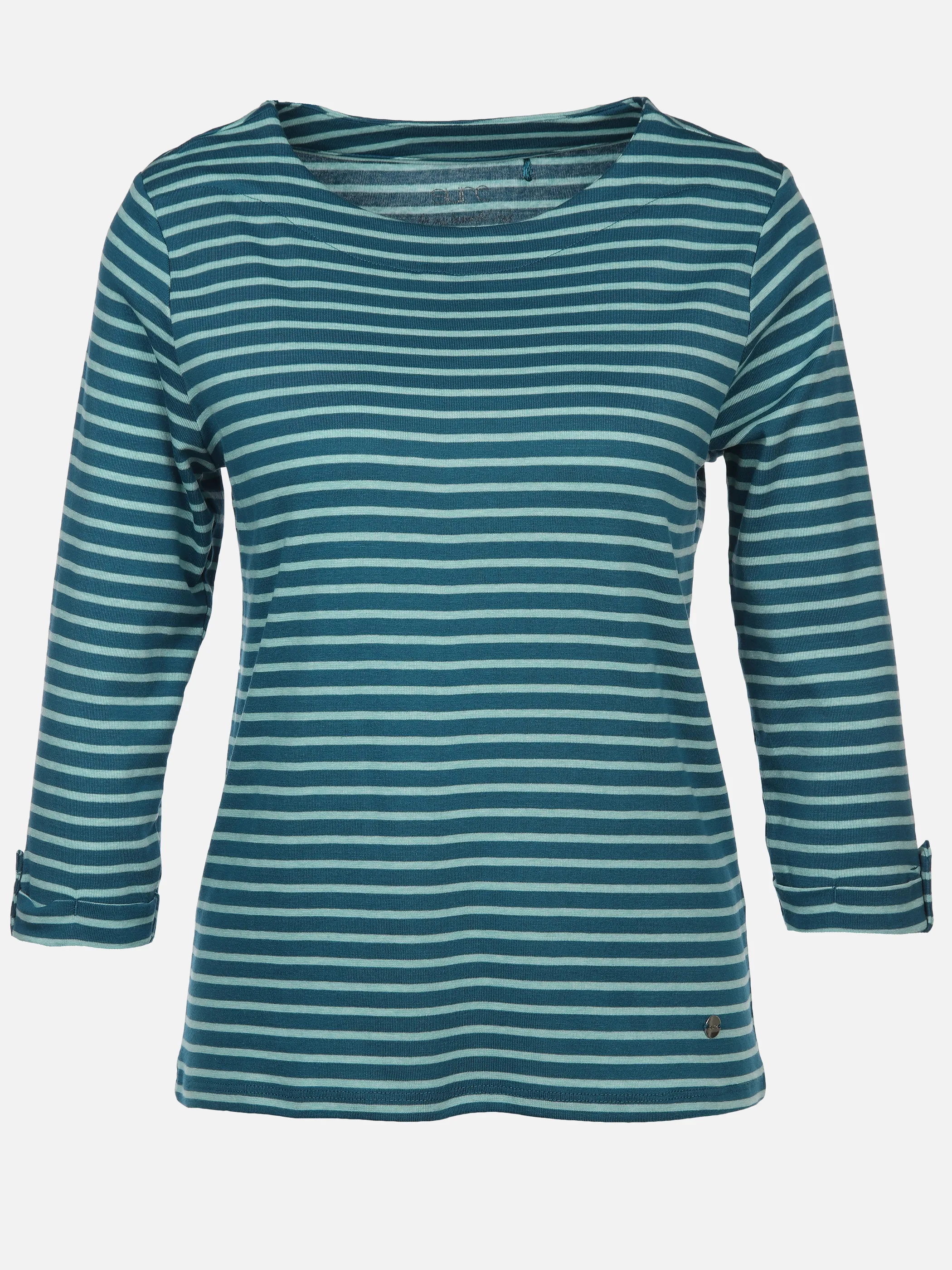 Sure Da-Streifenshirt m. 3/4 Arm Türkis 897550 PETROL 1