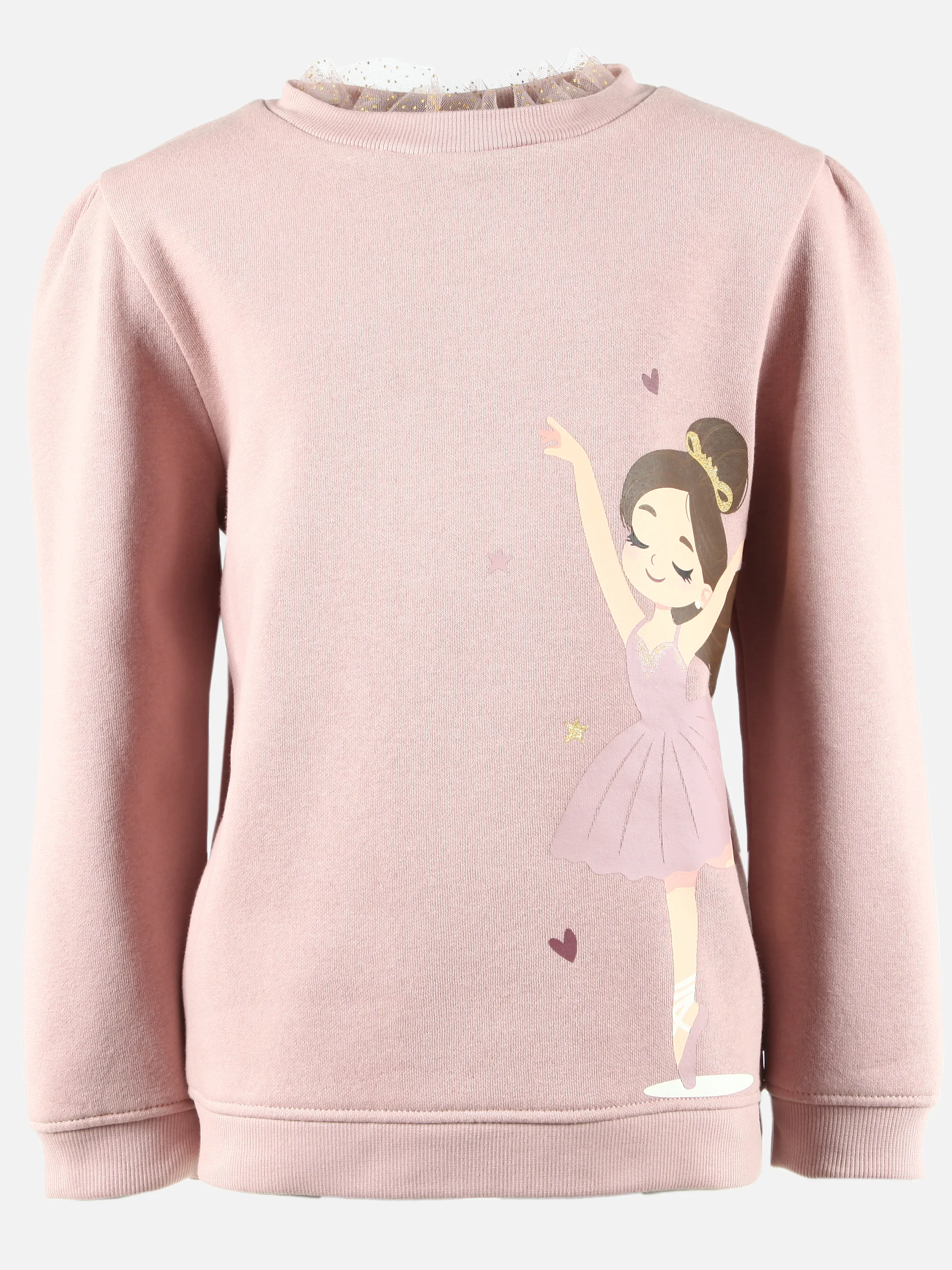 One Way KM Sweatshirt + Ballerina Print in rosa Rosa 916175 ROSA 1