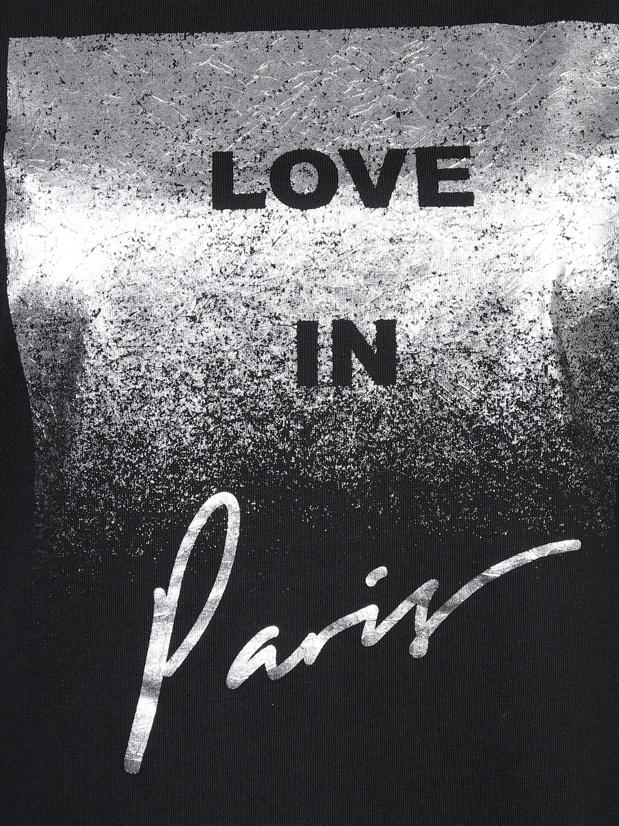 Lisa Tossa Da-T-Shirt mit Folienprint Schwarz 877570 SCHWARZ 3 Lisa Tossa Da-T-Shirt mit Folienprint Schwarz 877570 SCHWARZ 3