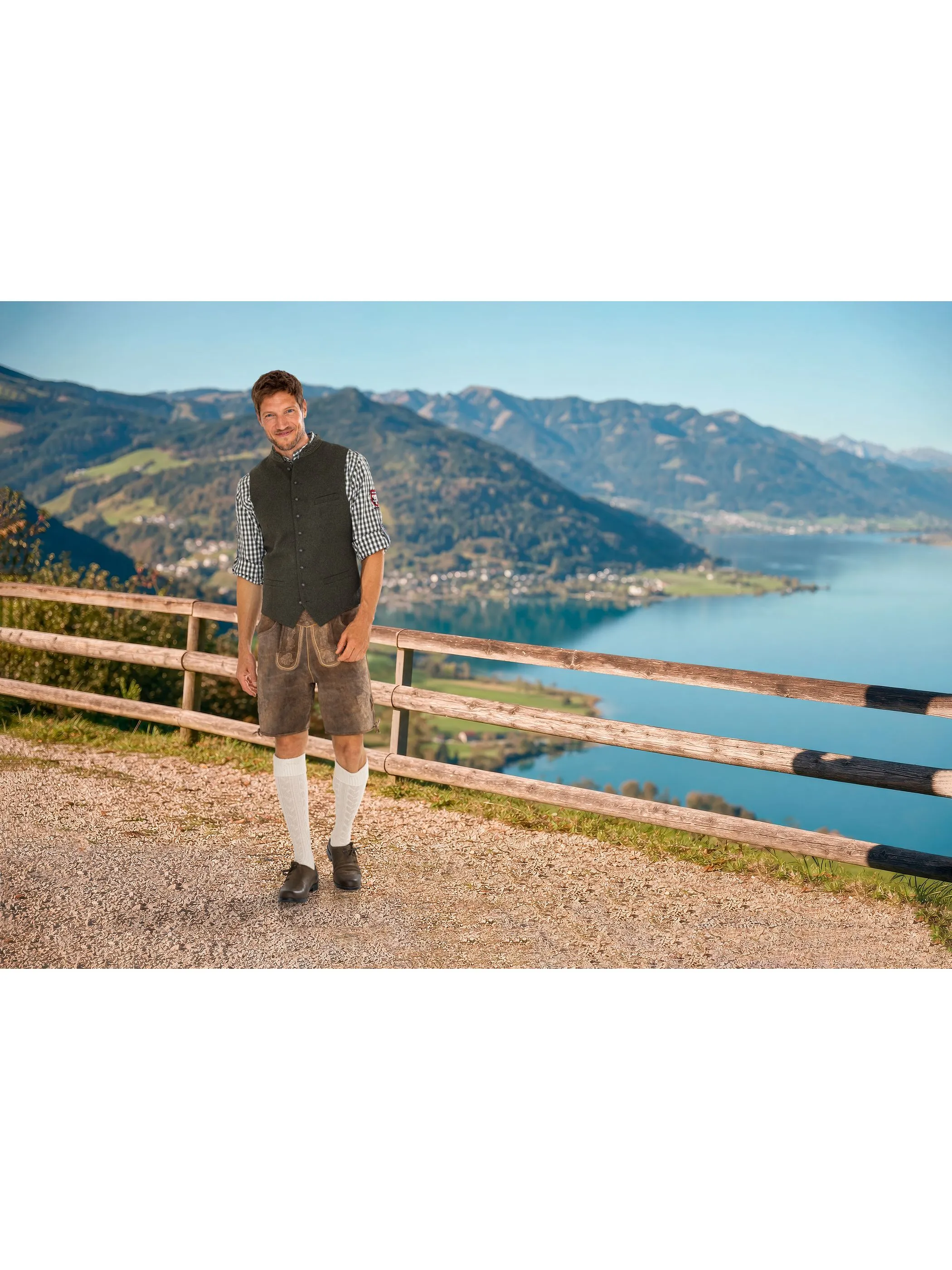 Brandl Tracht He. Woll-Trachtenweste Blau 909487 NAVY 5