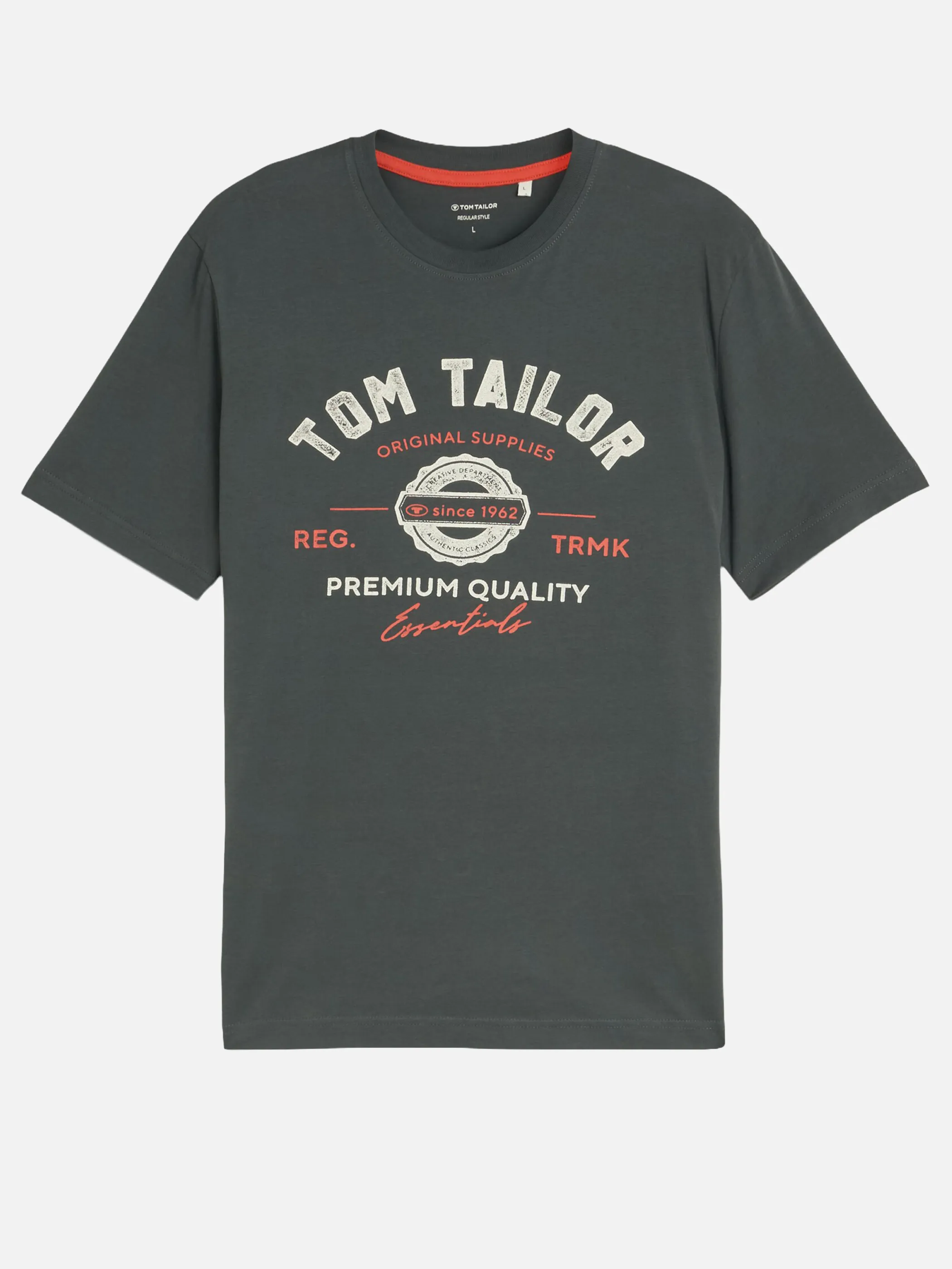 Tom Tailor 1037735 NOS logo tee Grau 884276 14406 3
