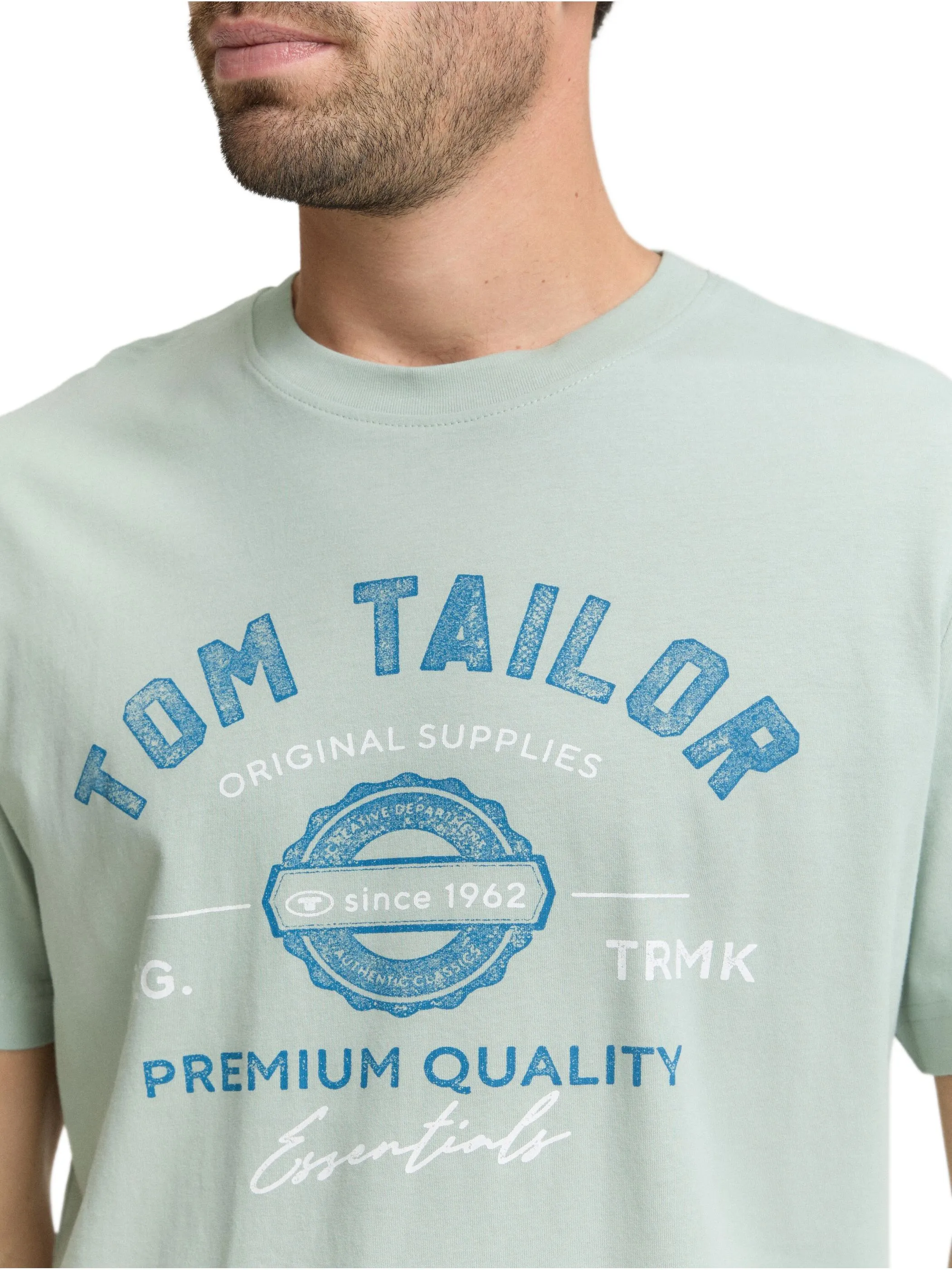 Tom Tailor 1037735 NOS logo tee Grün 884276 12792