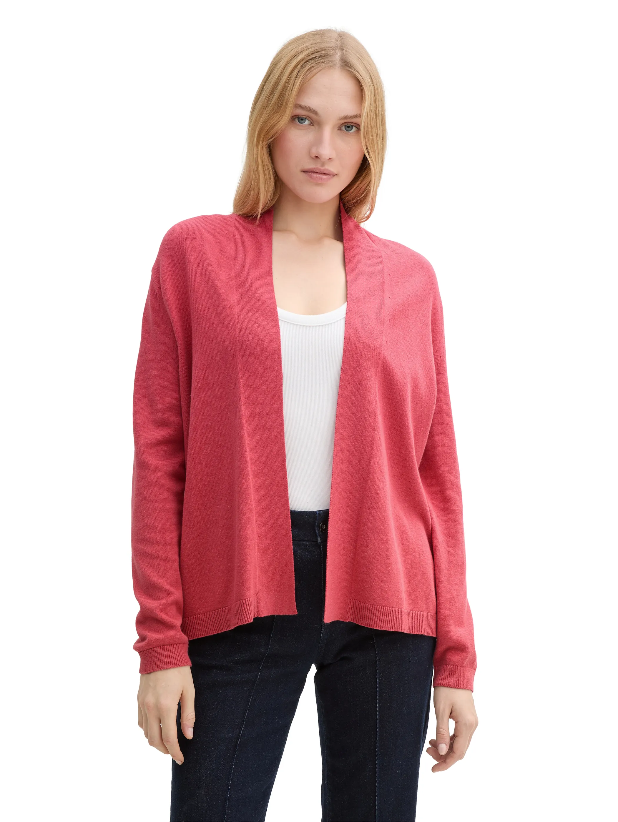 Tom Tailor 1045825 knit basic open cardigan Rot 903067 11016 4
