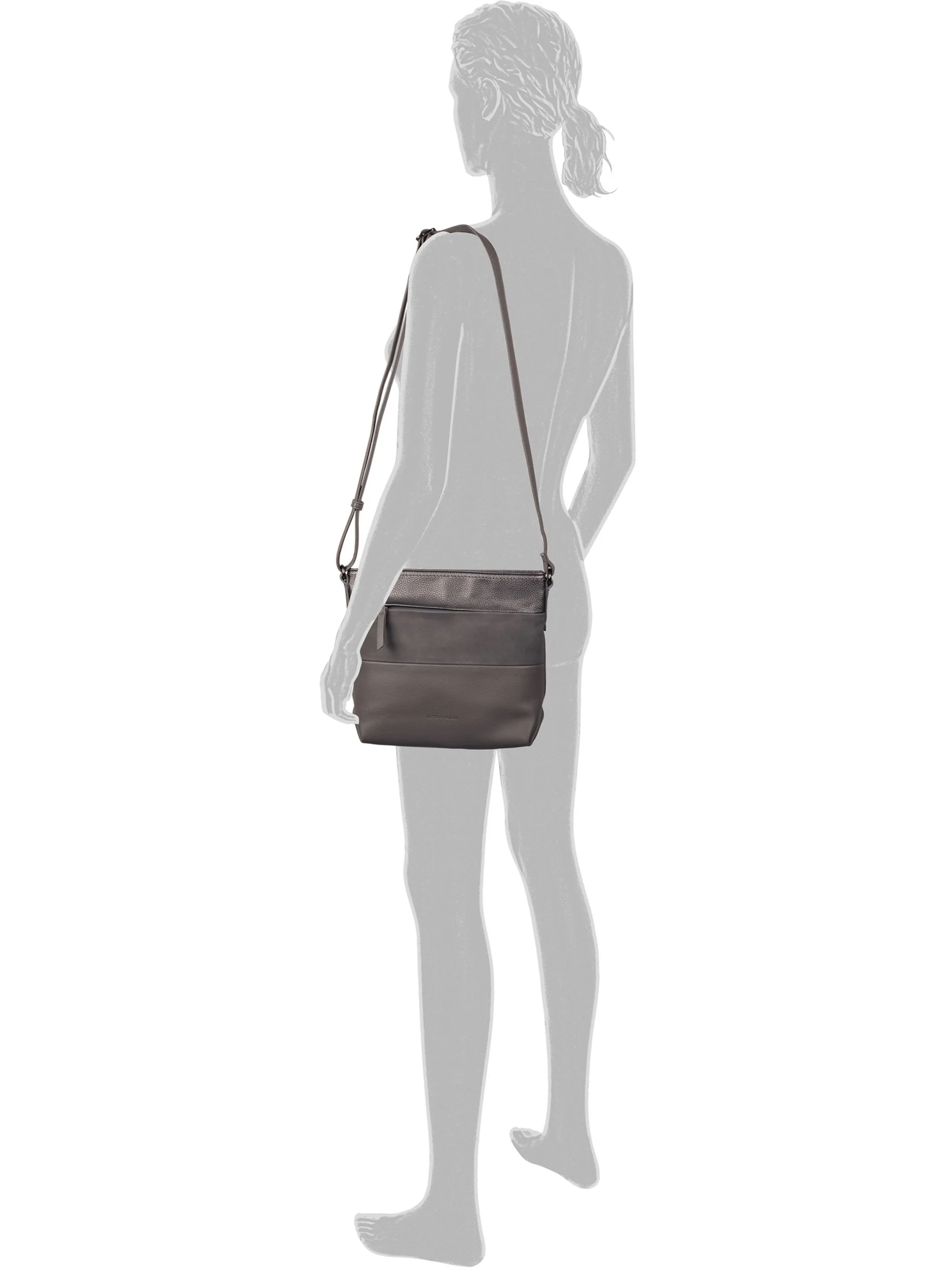Tom Tailor 010911 Nicolina, Cross bag M, Grau 901003 141 5