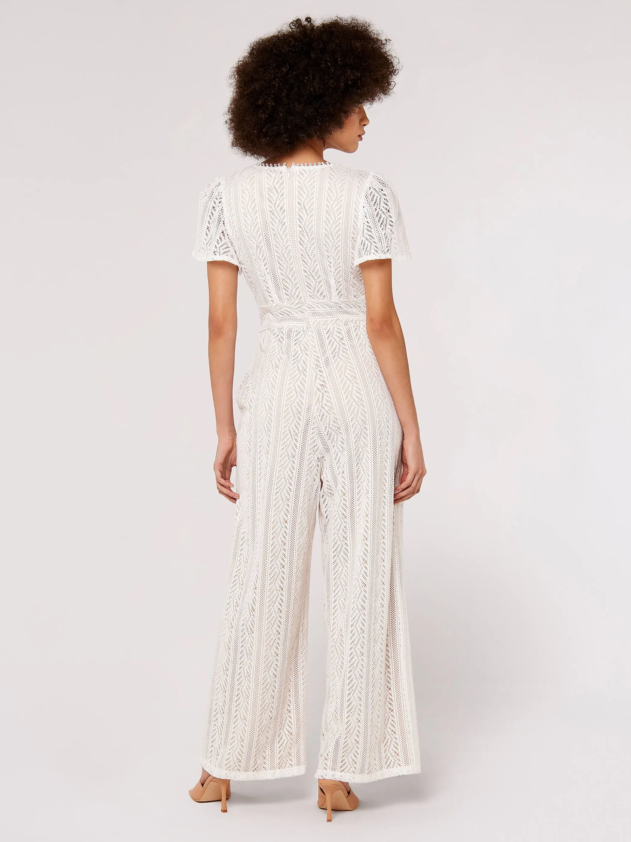 Apricot 740679 Apricot Lace V/Nk Short Weiß 915738 WHT 2