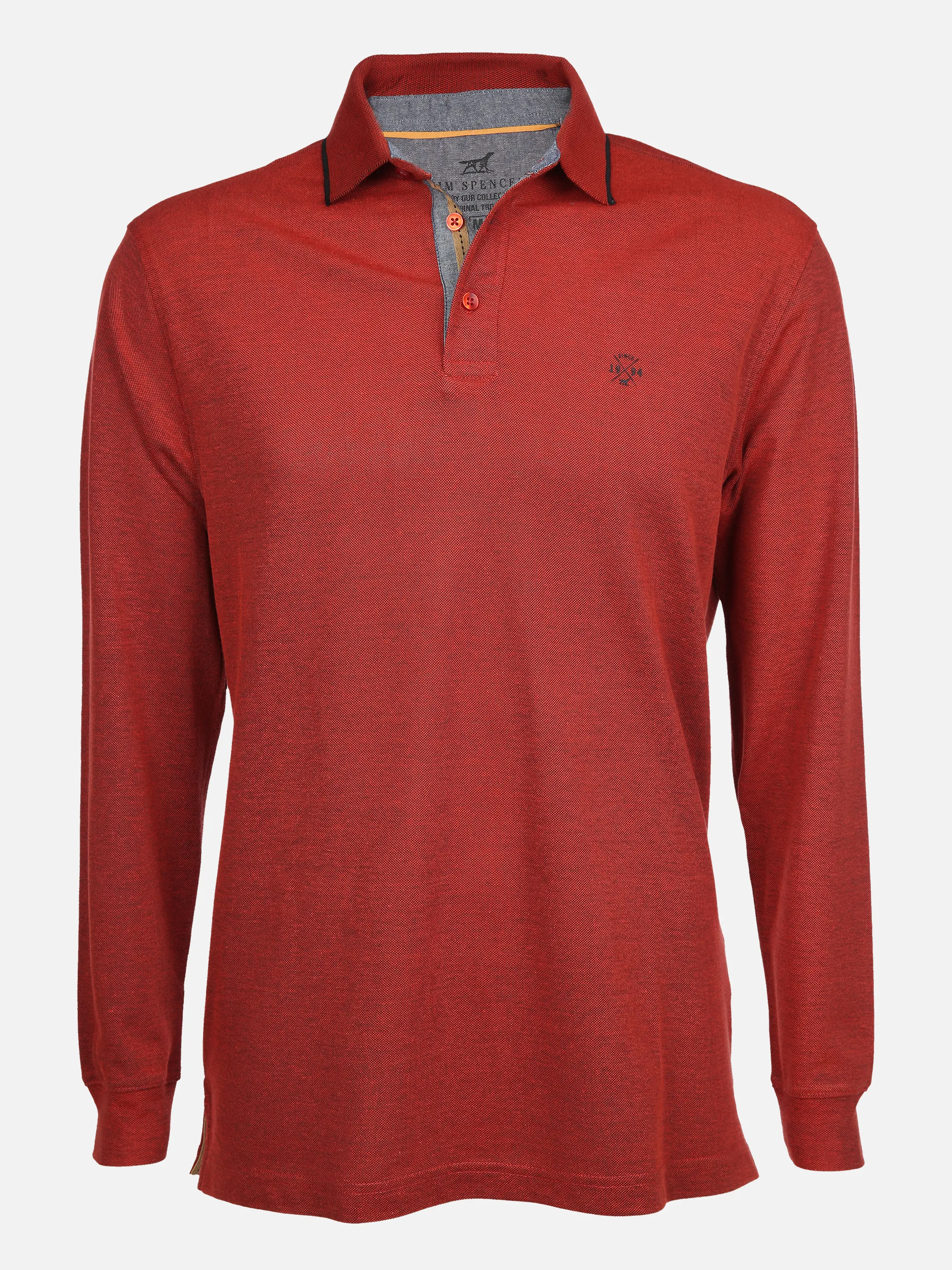 Jim Spencer He. Poloshirt 1/1 Arm meliert Orange 857079 ORANGE 1 Jim Spencer He. Poloshirt 1/1 Arm meliert Orange 857079 ORANGE 1